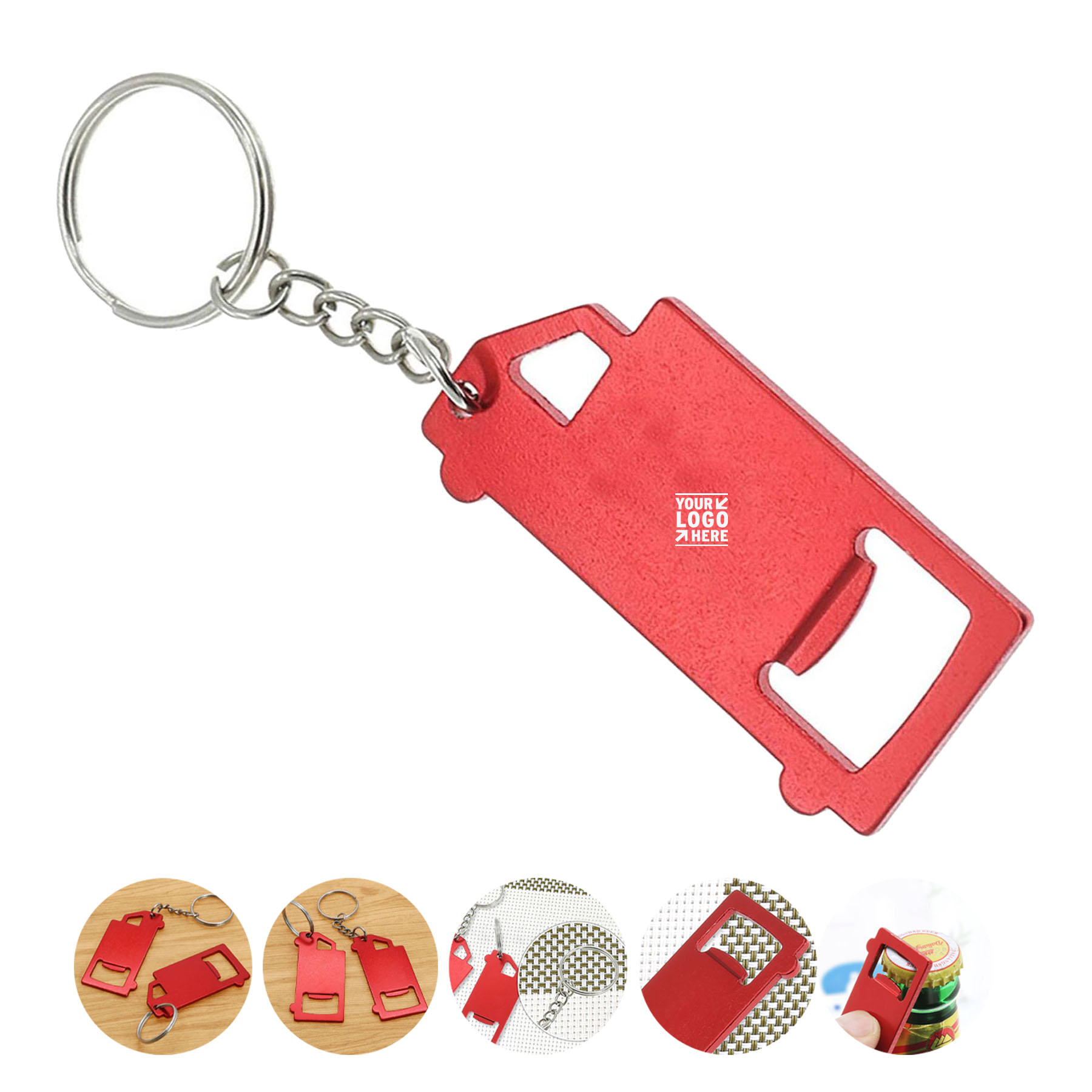 Automotive Style Bottle Opener Keychain