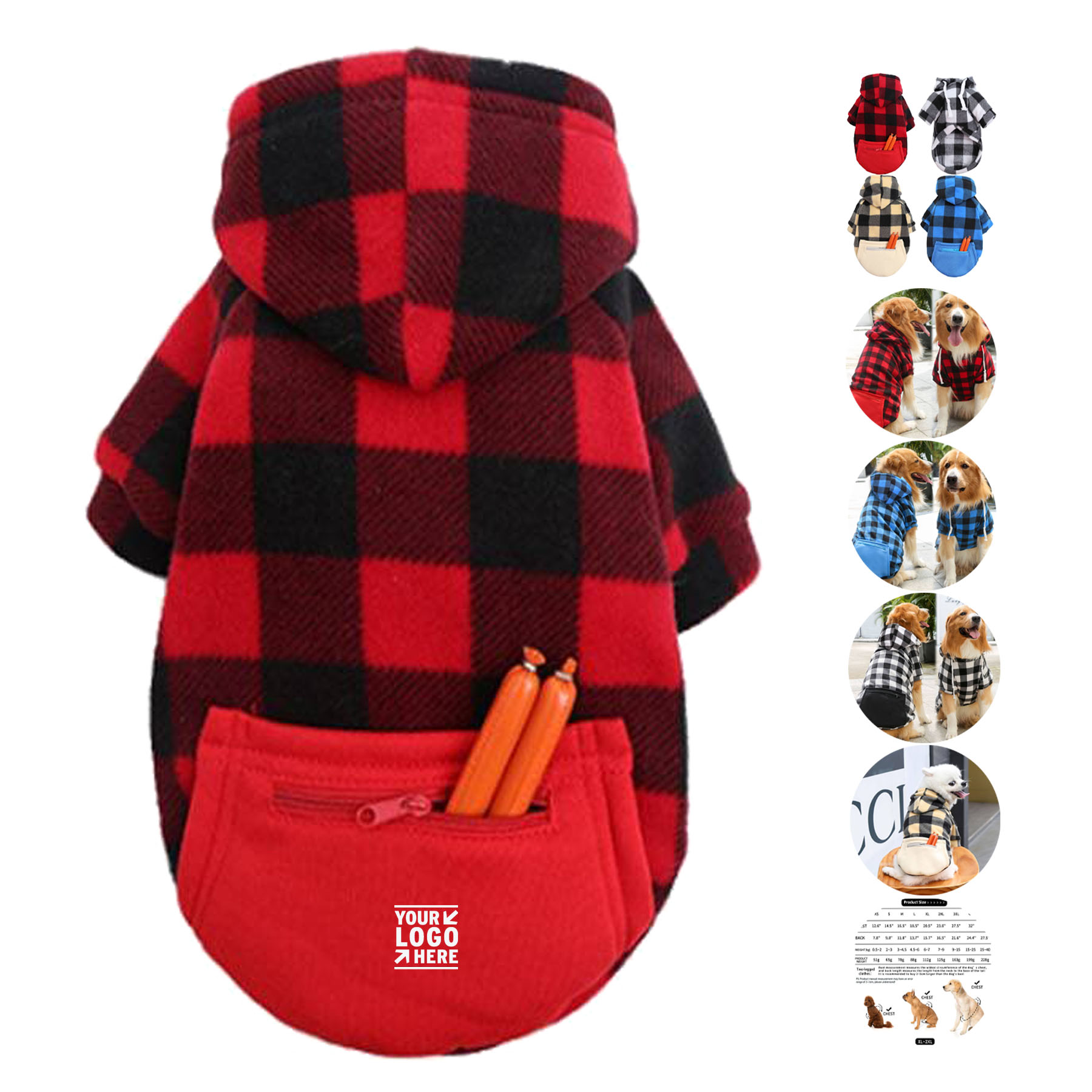 Cozy Canine Sweater with Convenient Pocket