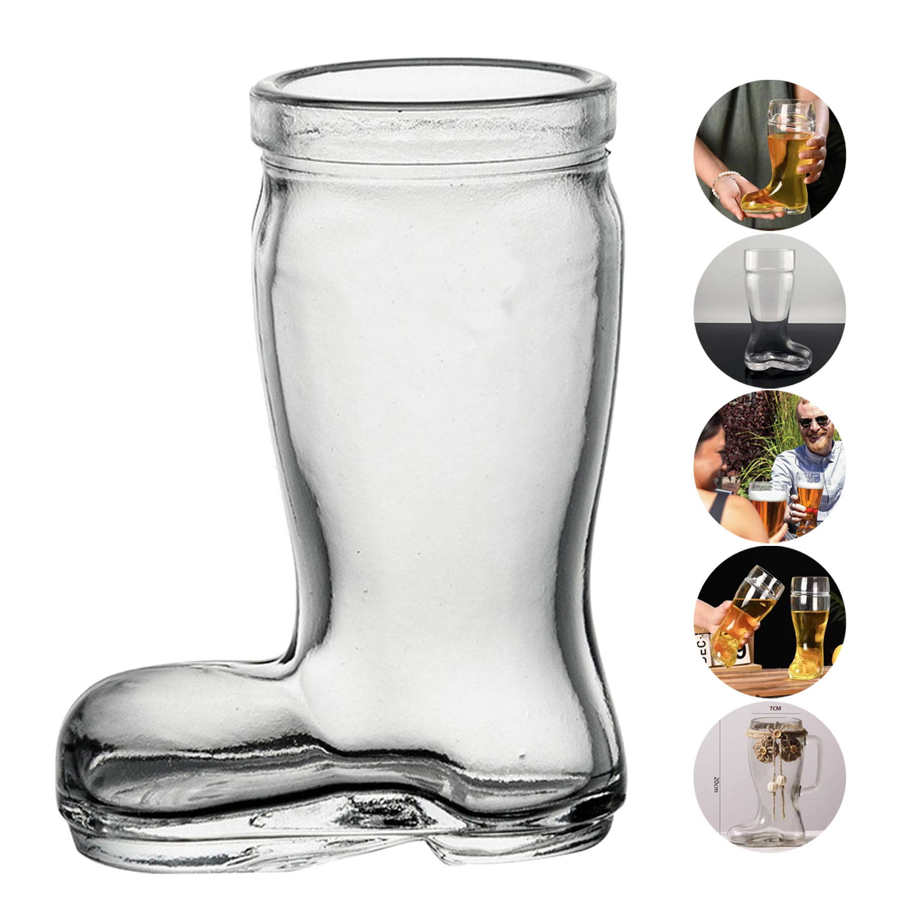 Western Boot Glass Mug