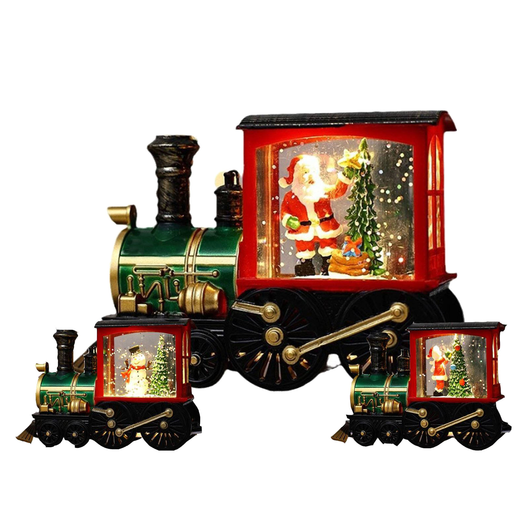 Holiday Festive Train Snow Globe 2