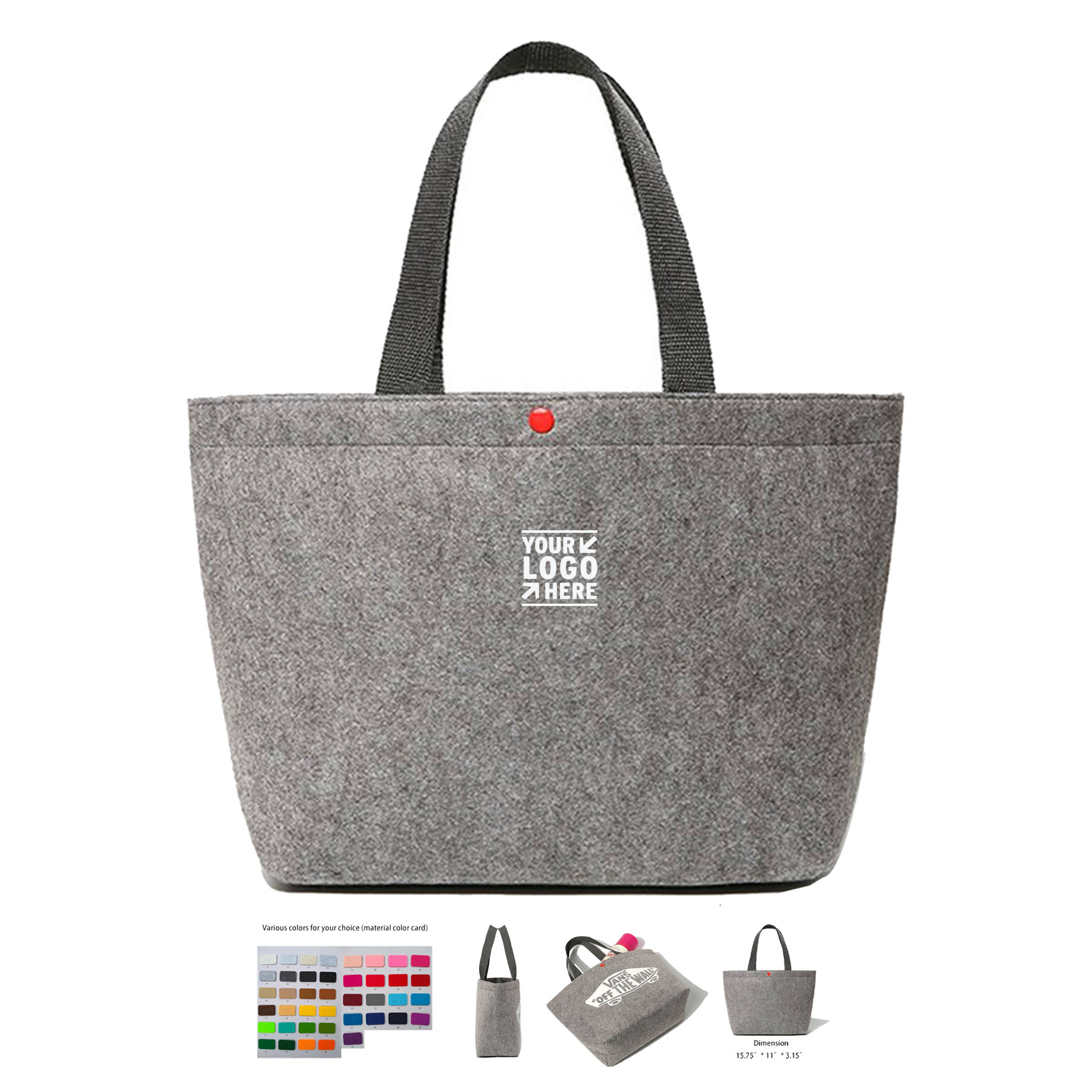 Eco-Friendly Felt Tote Bag