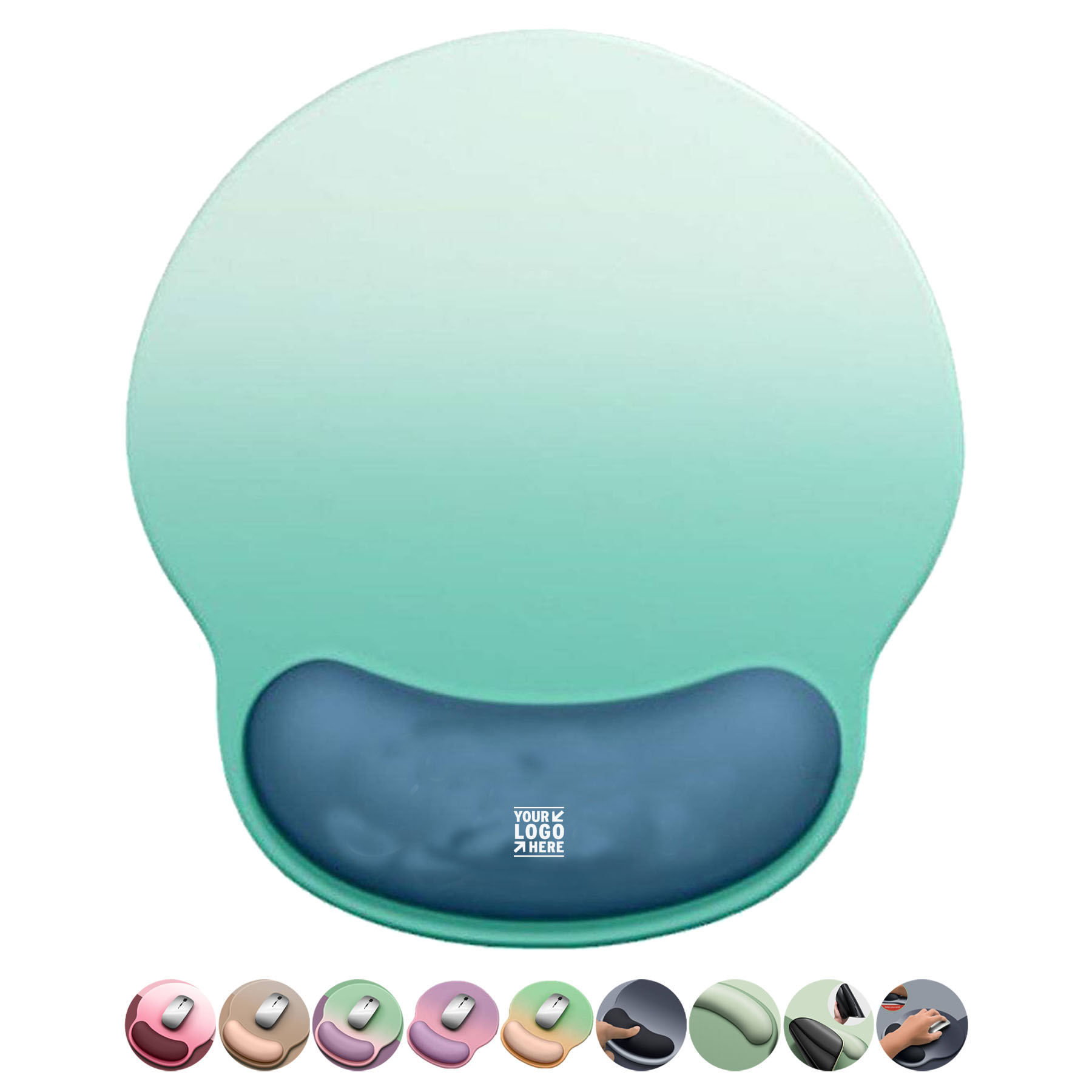 ComfortGrip Ergonomic Mouse Mat with Wrist Cushion