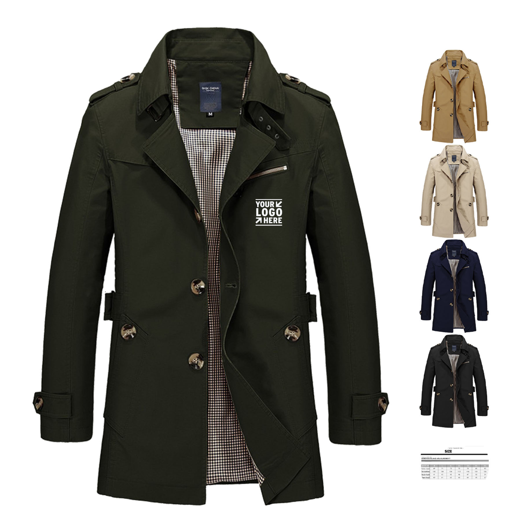 Men's Classic Long Coat