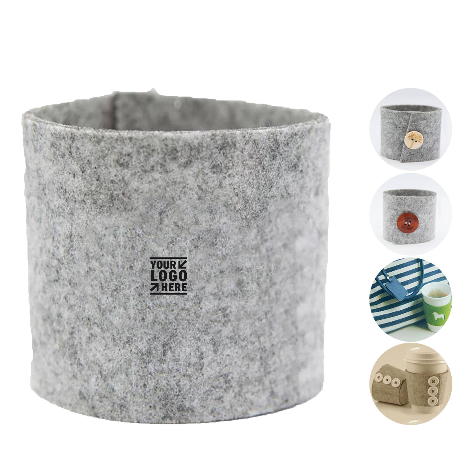 Eco-Friendly Felt Beverage Sleeve