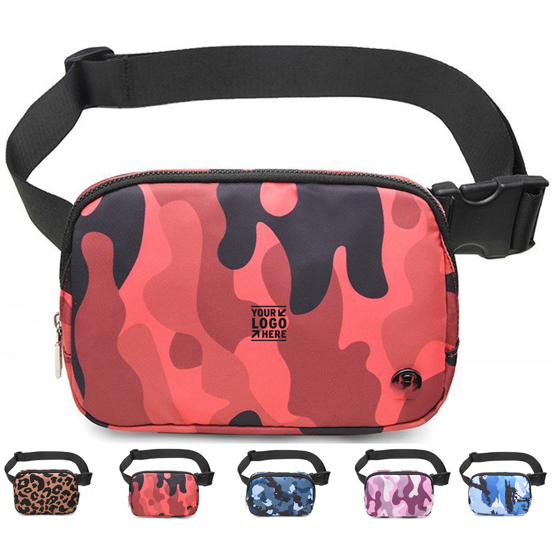 Vibrant Nylon Waist Pouch