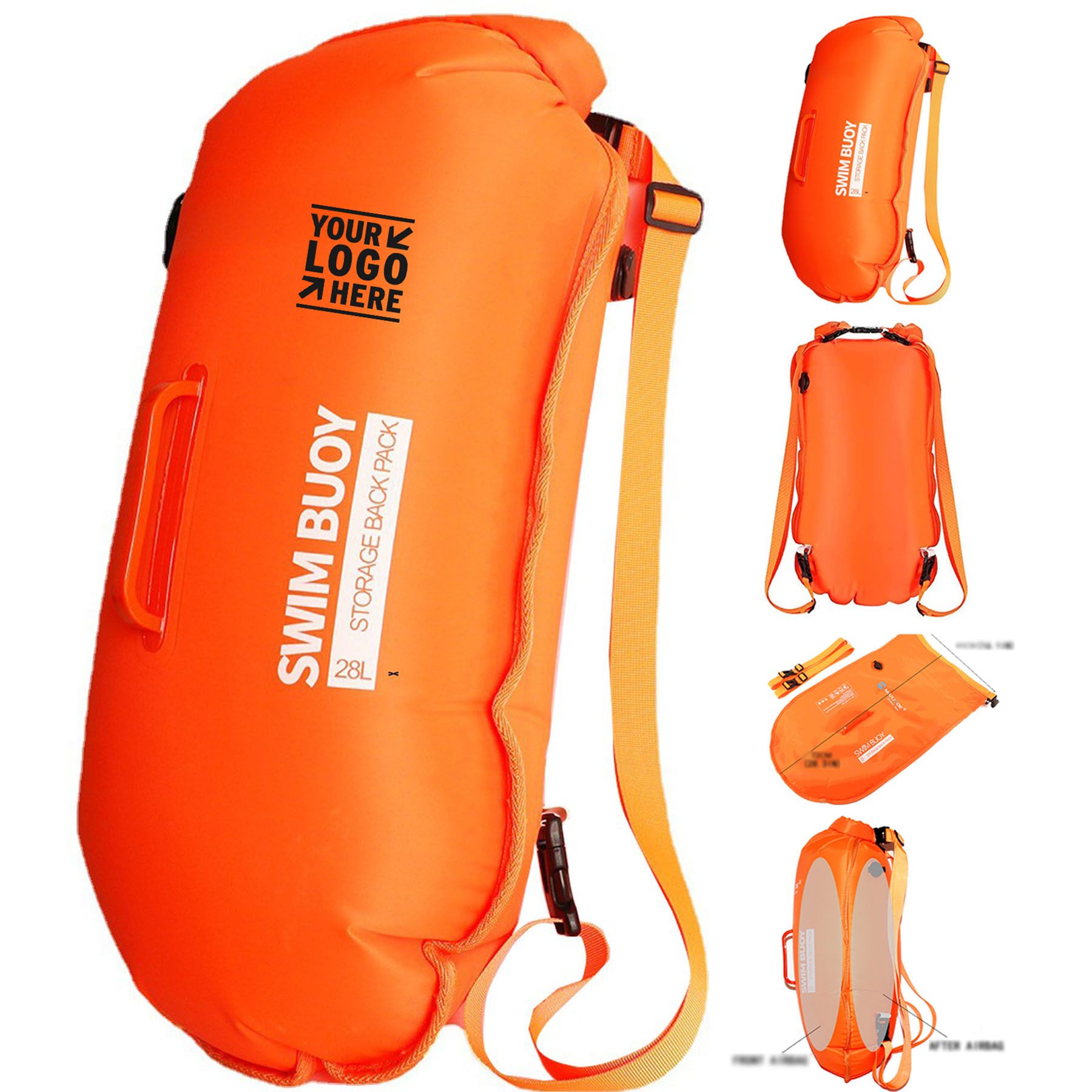 Dual-Purpose Swim Float and Water-Resistant Pack