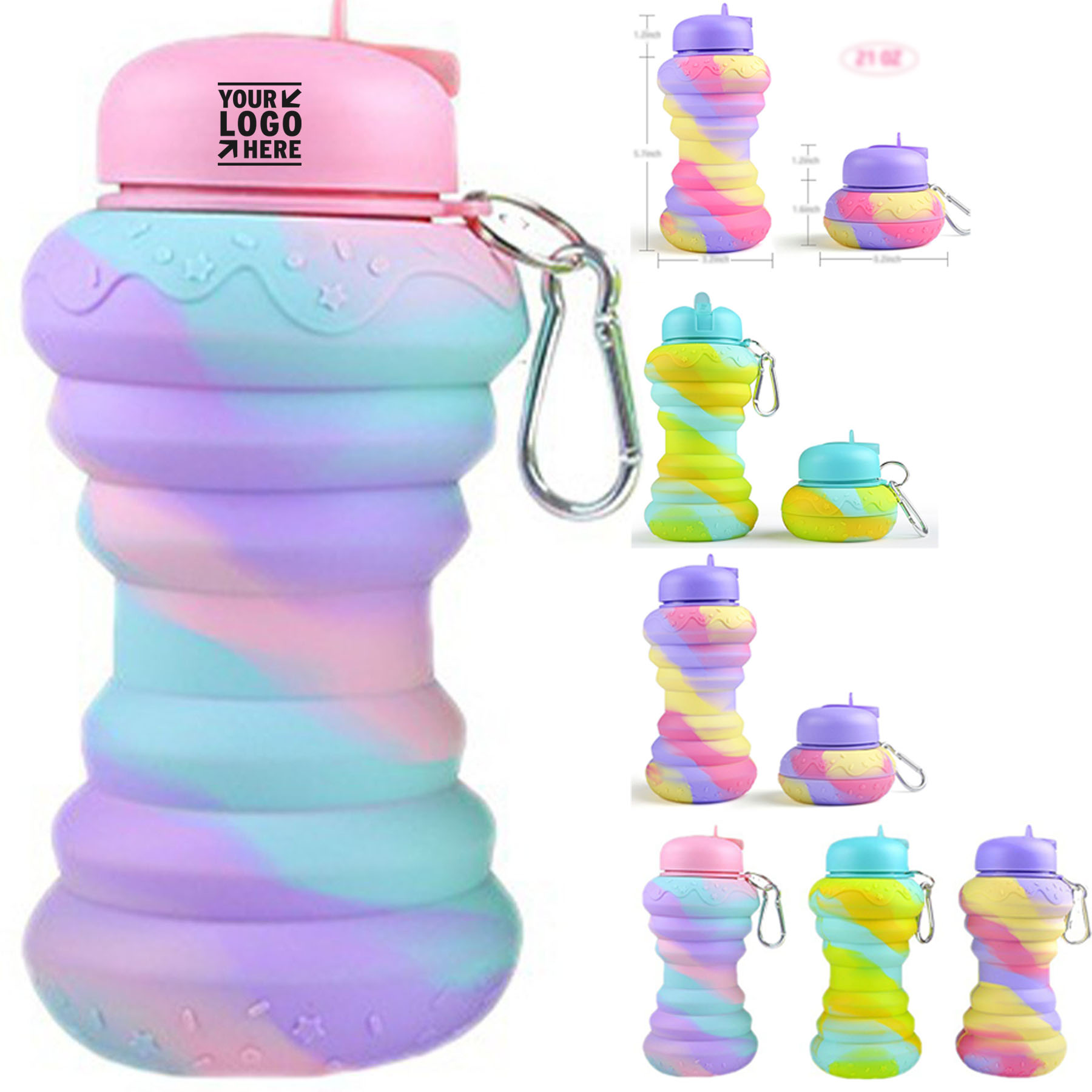 FlexiFold Gradient Silicone Bottle