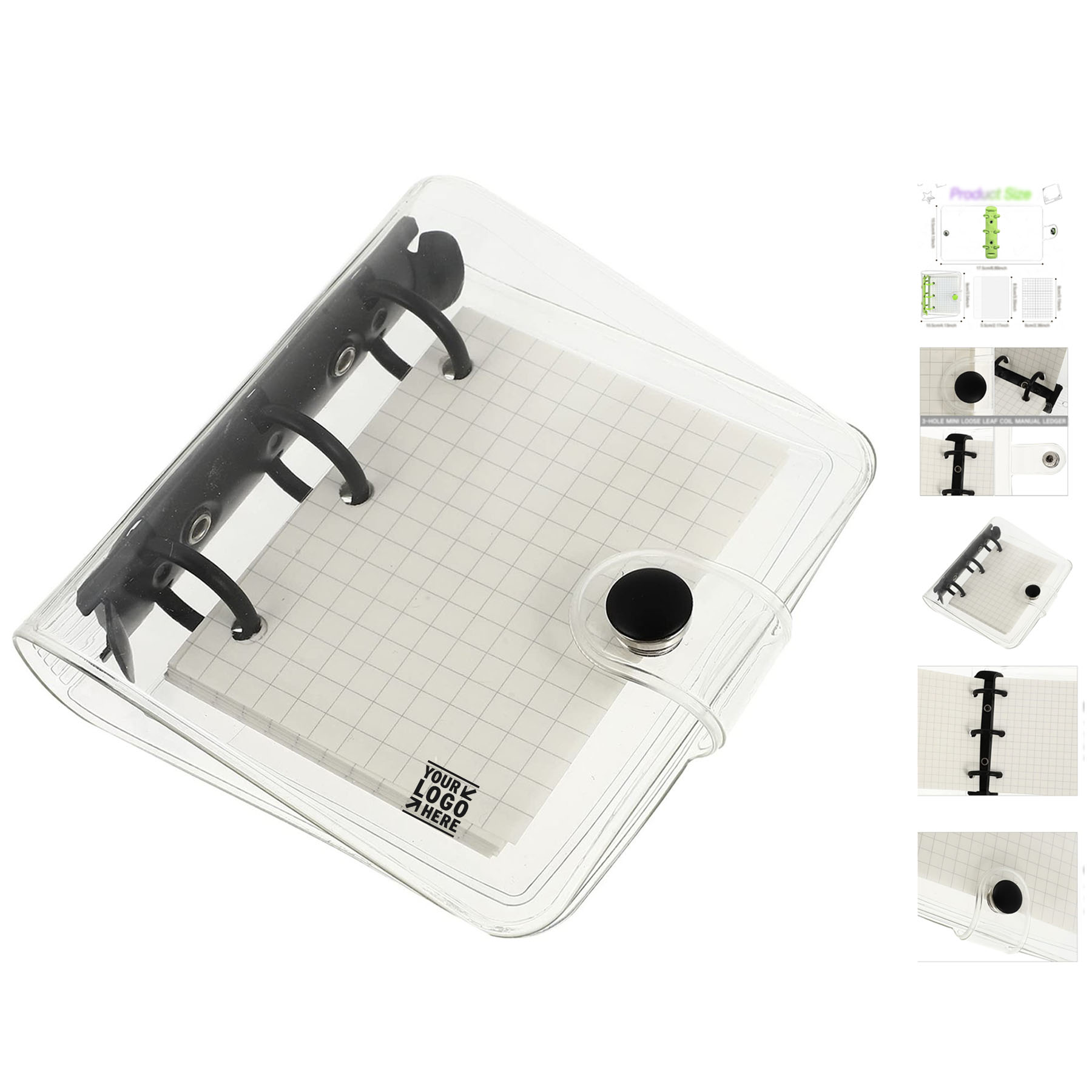 Compact PVC Binder Notebook