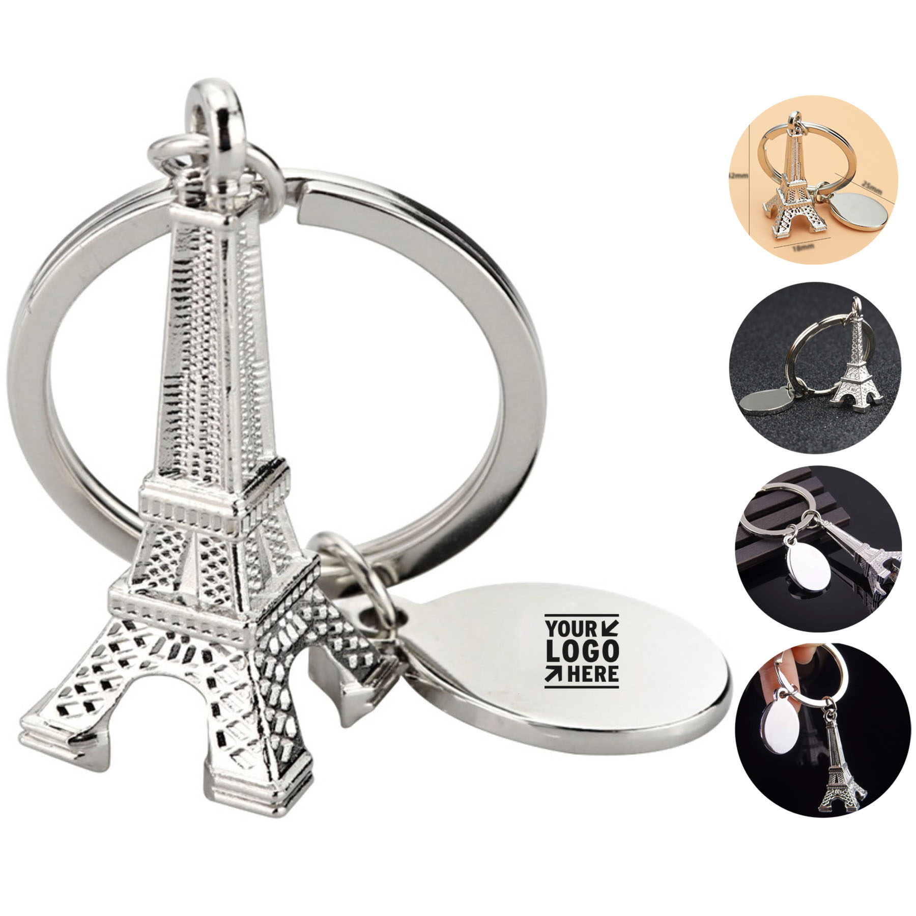 Parisian Charm Keychain