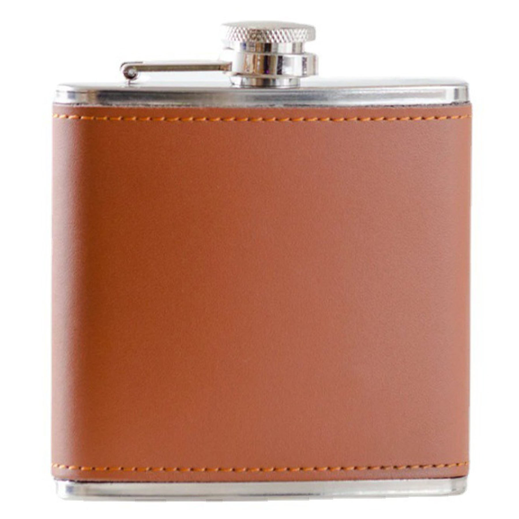 Premium Stainless Steel Leather Hip Flask 2