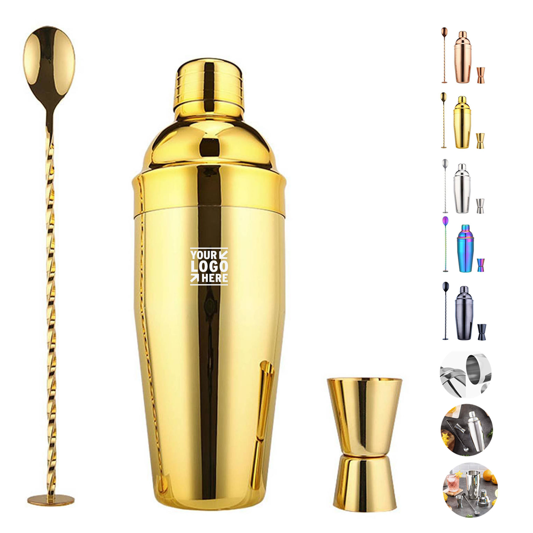 Premium Cocktail Shaker and Jigger Set