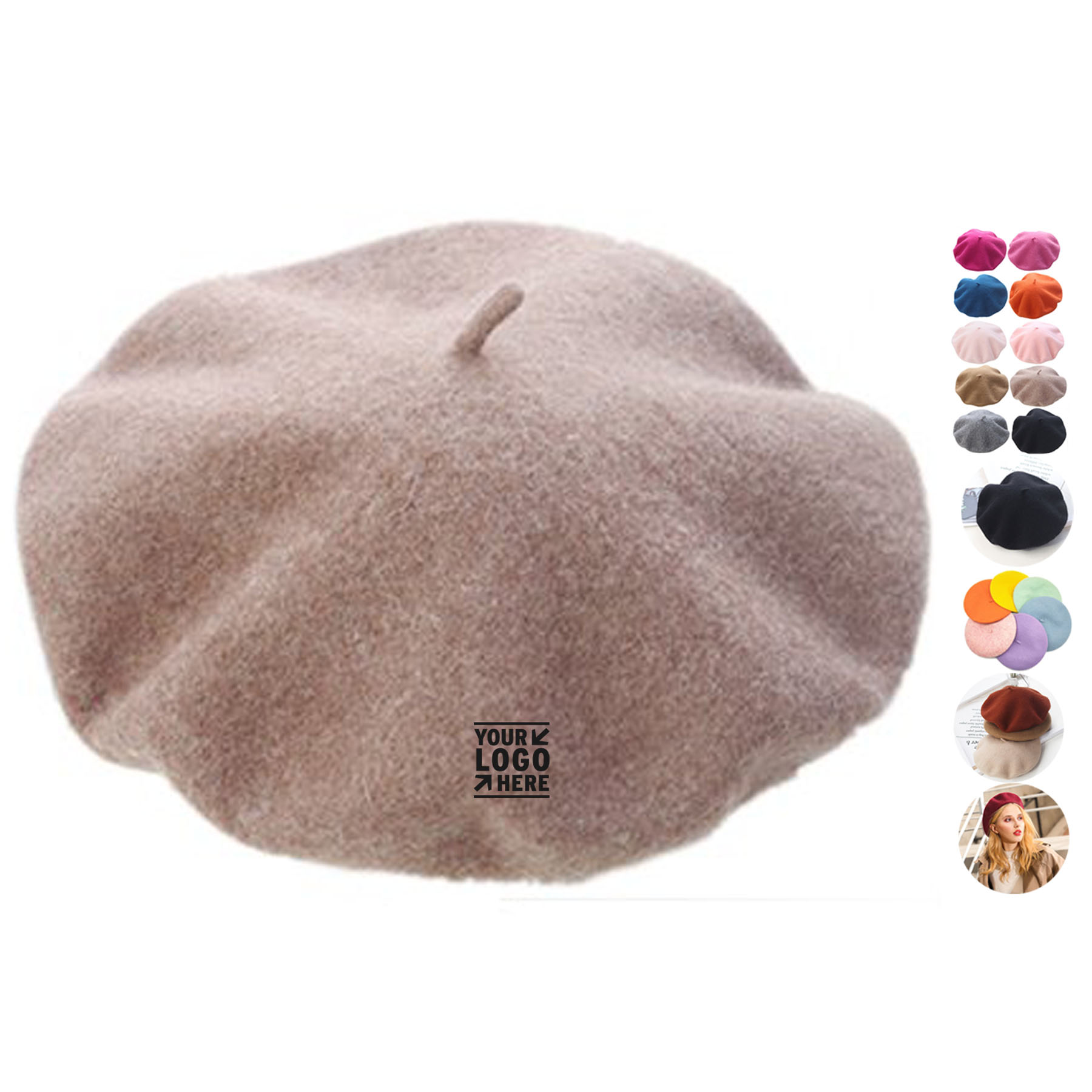 Elegant Wool Blend Beret
