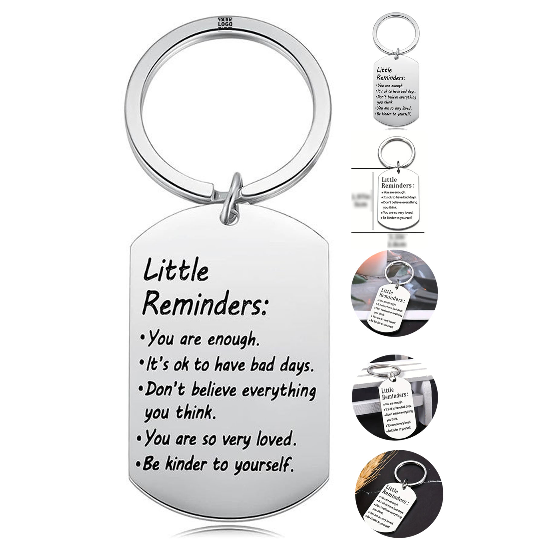 Personalized Steel Keychain