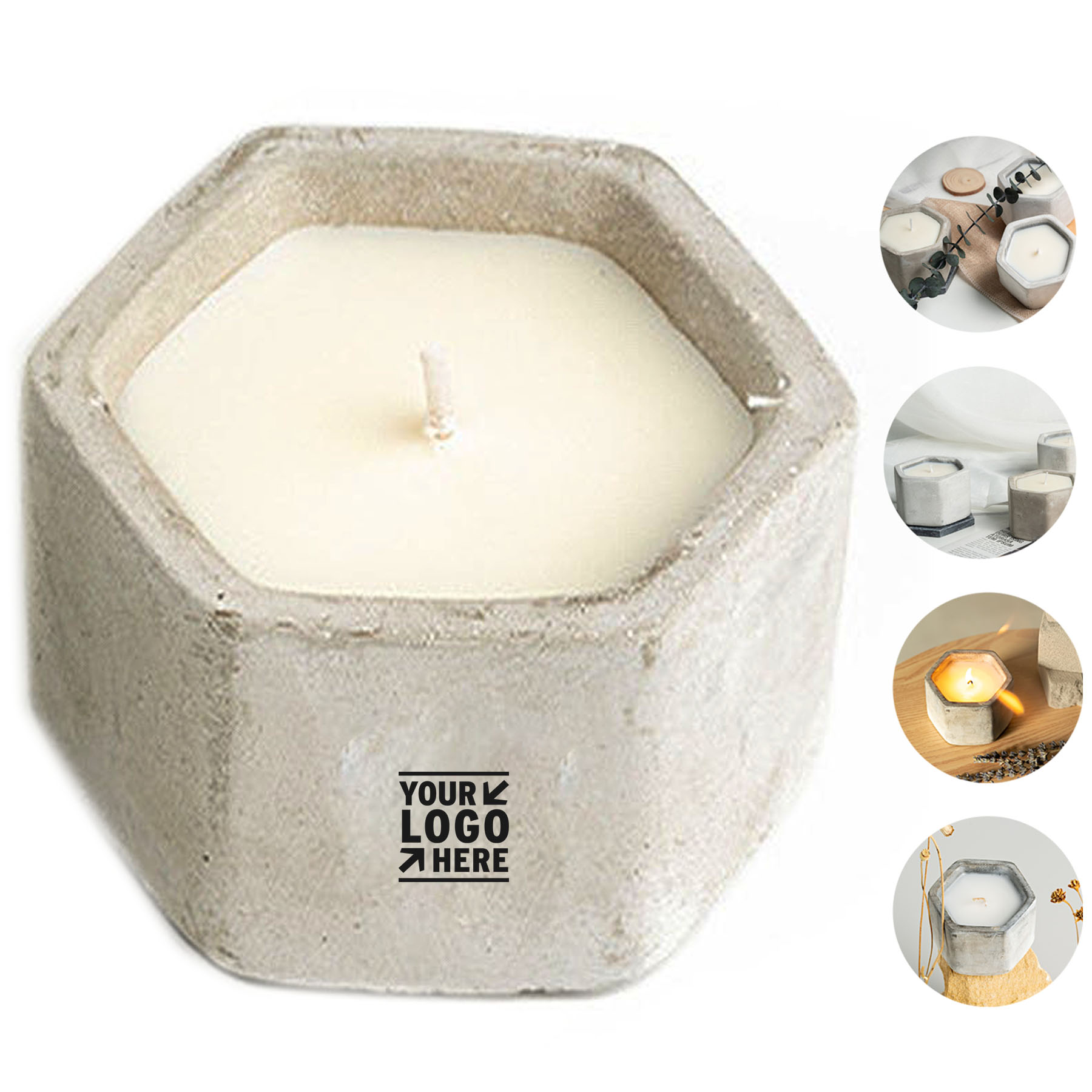 Aromatic Concrete Candle