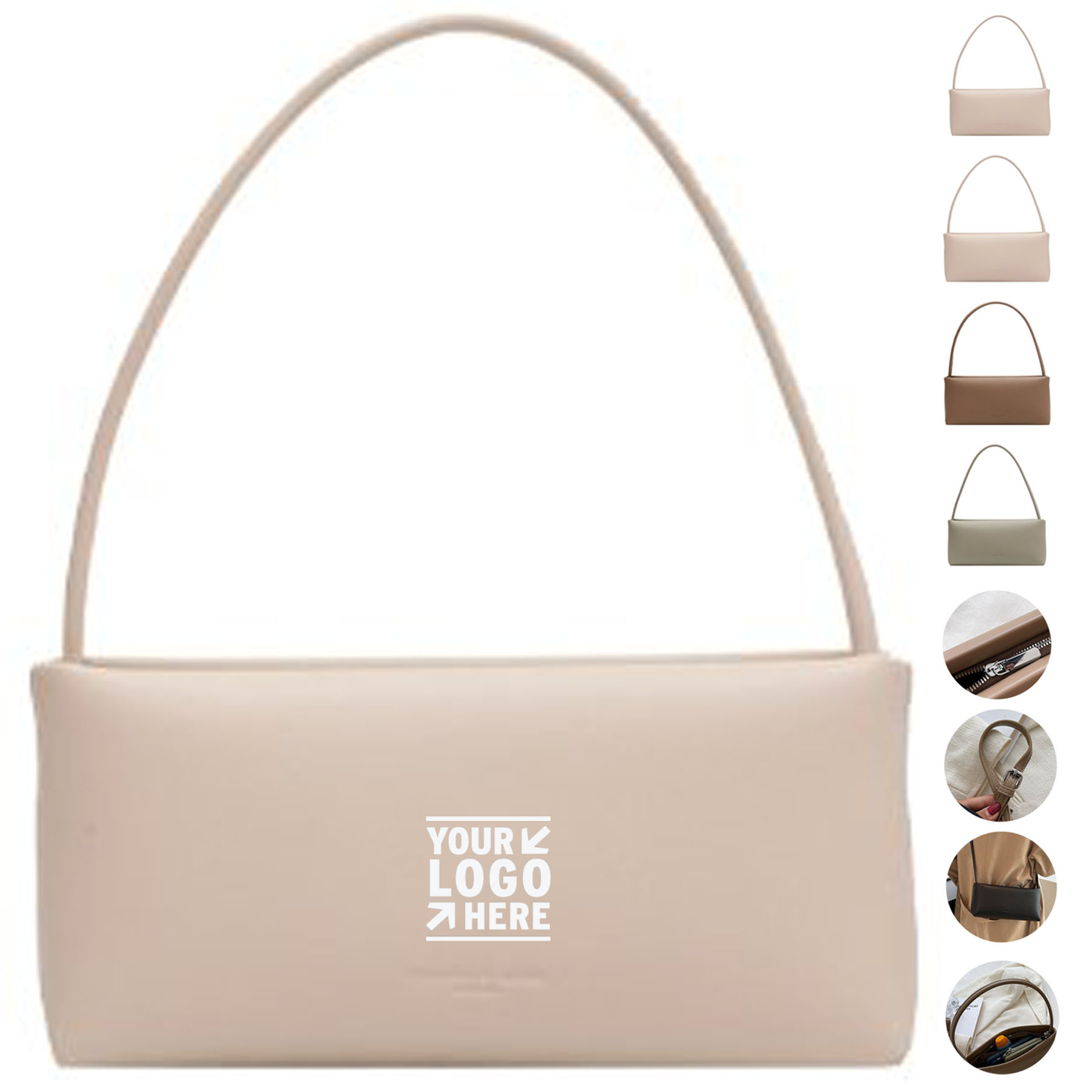 Classic Leather-Look Crossbody Tote