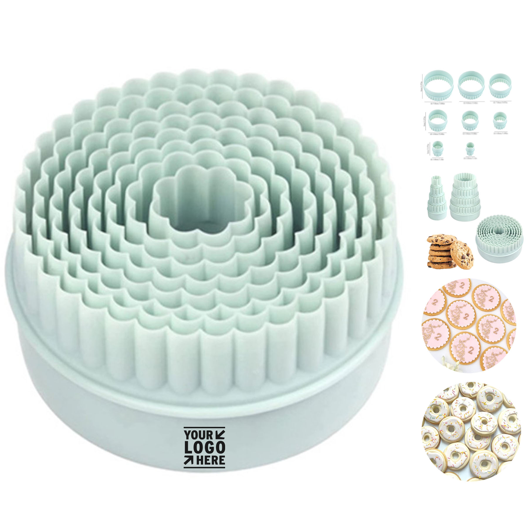 Elegant Lace Cookie Mold Collection