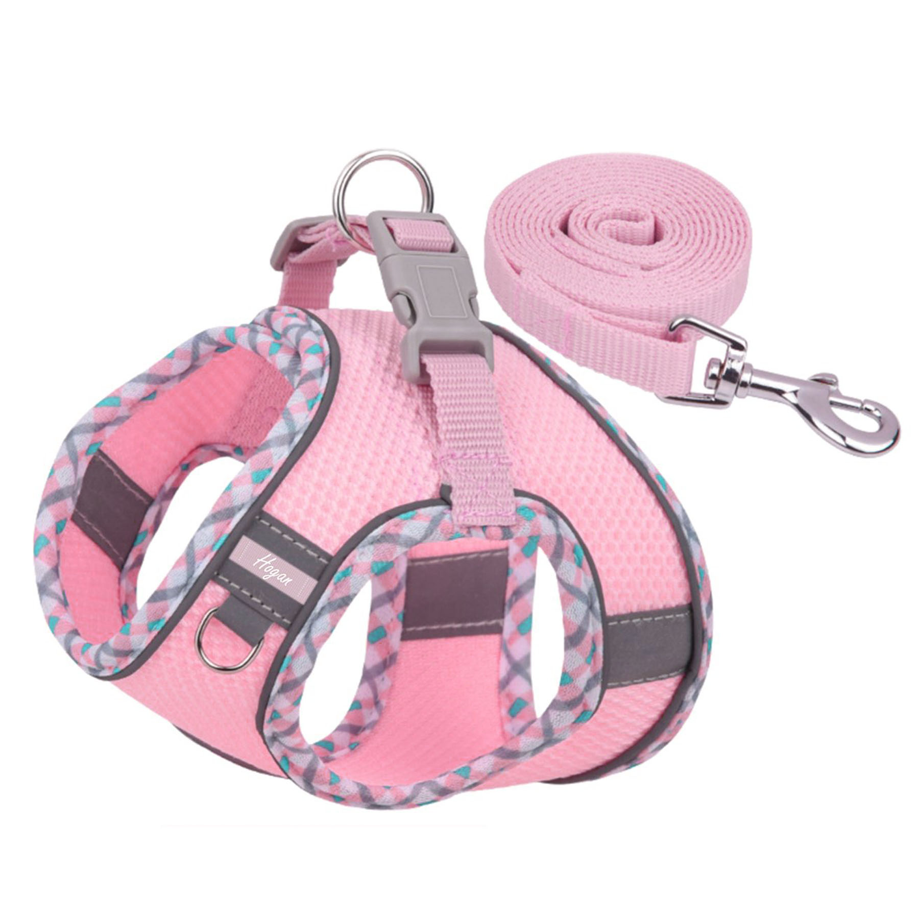 Comfort-Fit Reflective Pet Harness and Leash Set 2