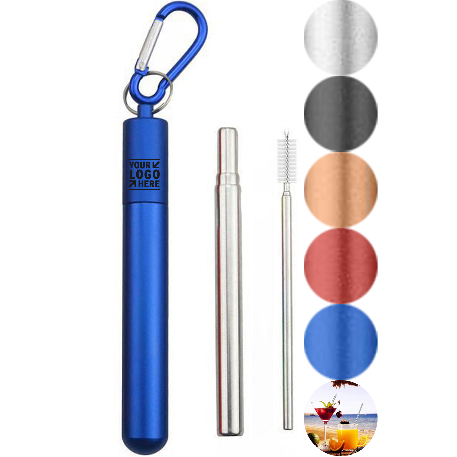 Portable Reusable Drinking Straws