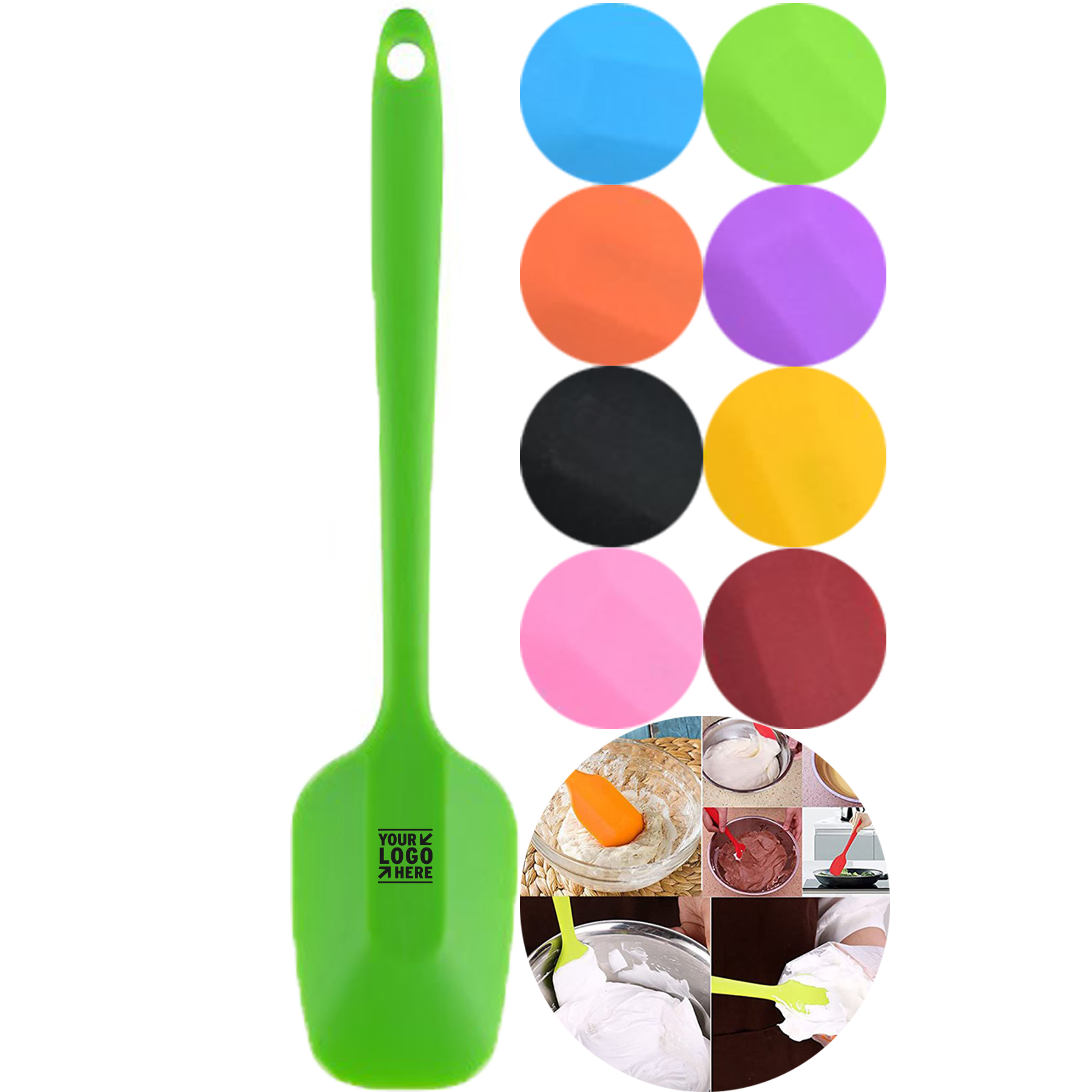 Compact Silicone Kitchen Scraper