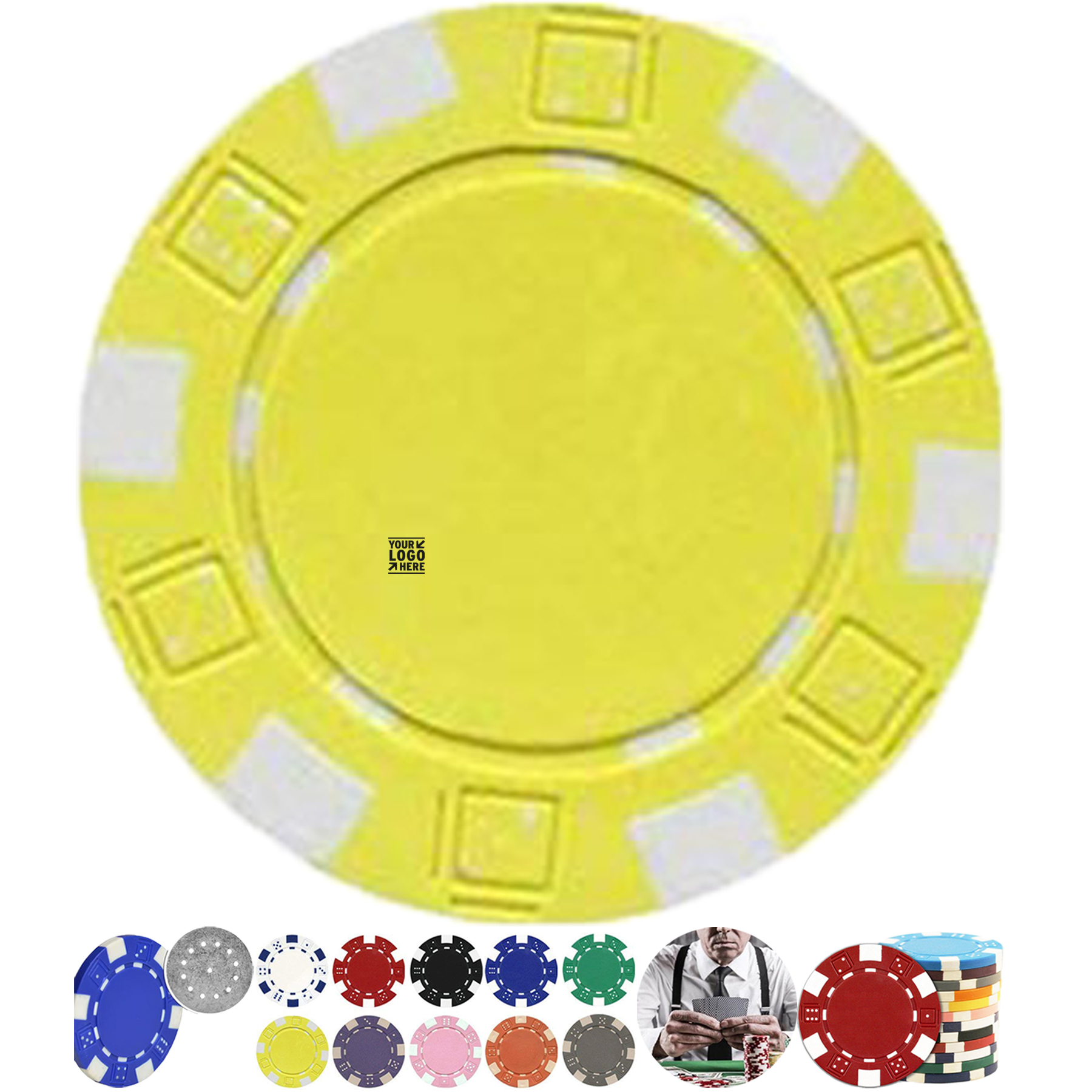 Custom Imprint Premium Poker Chips