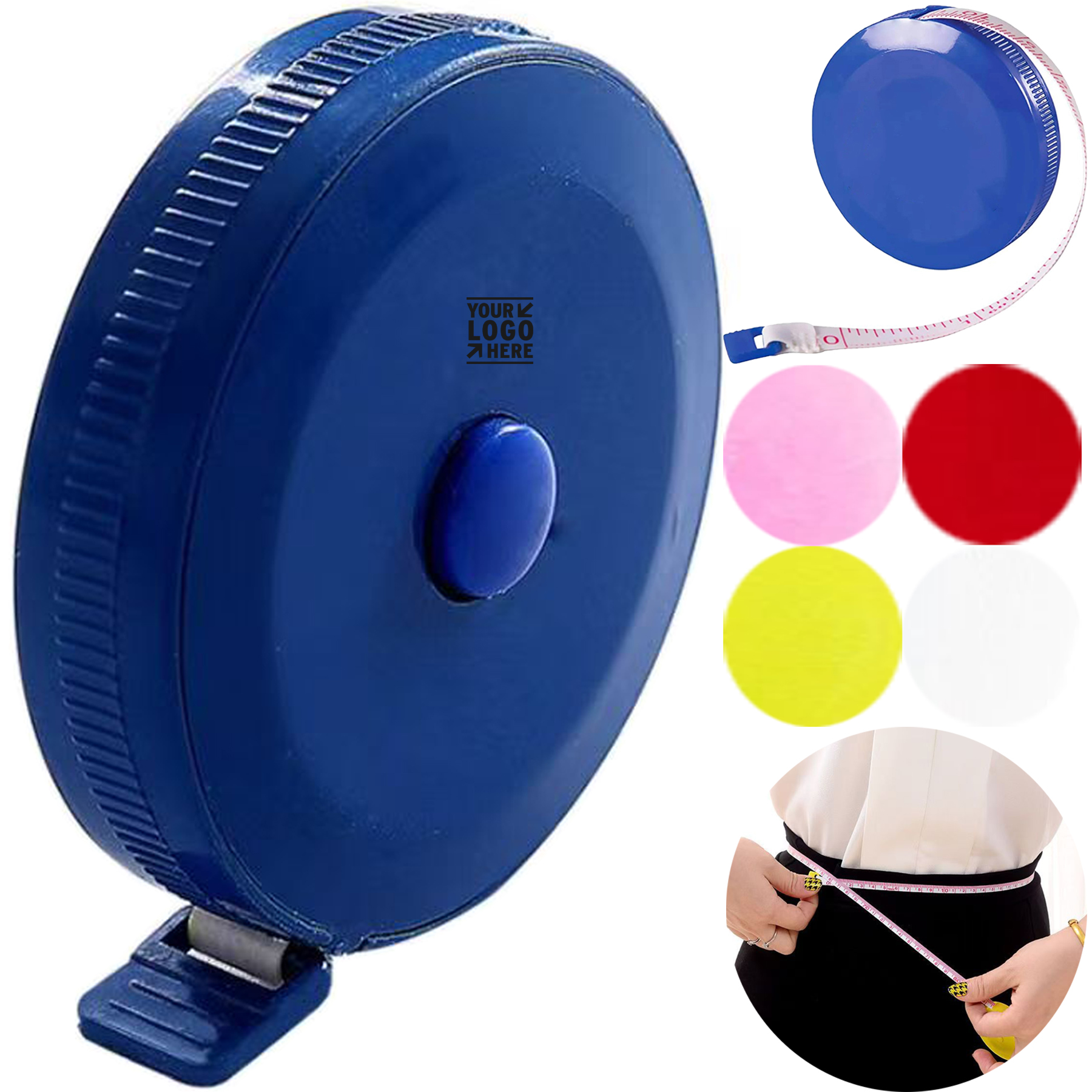Flexible Retractable Dual-Scale Measuring Tape