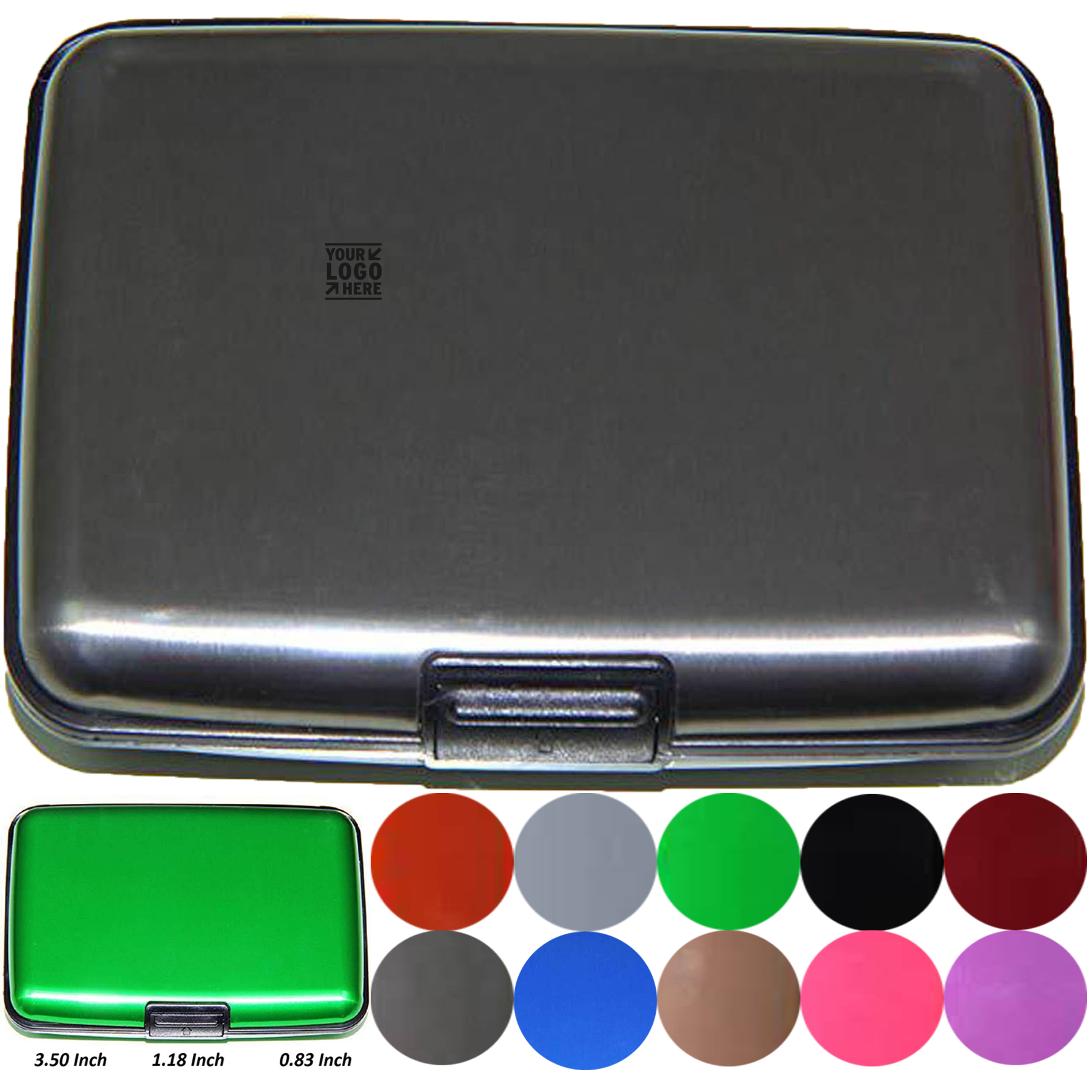 Sleek Metal Card Holder with RFID Protection