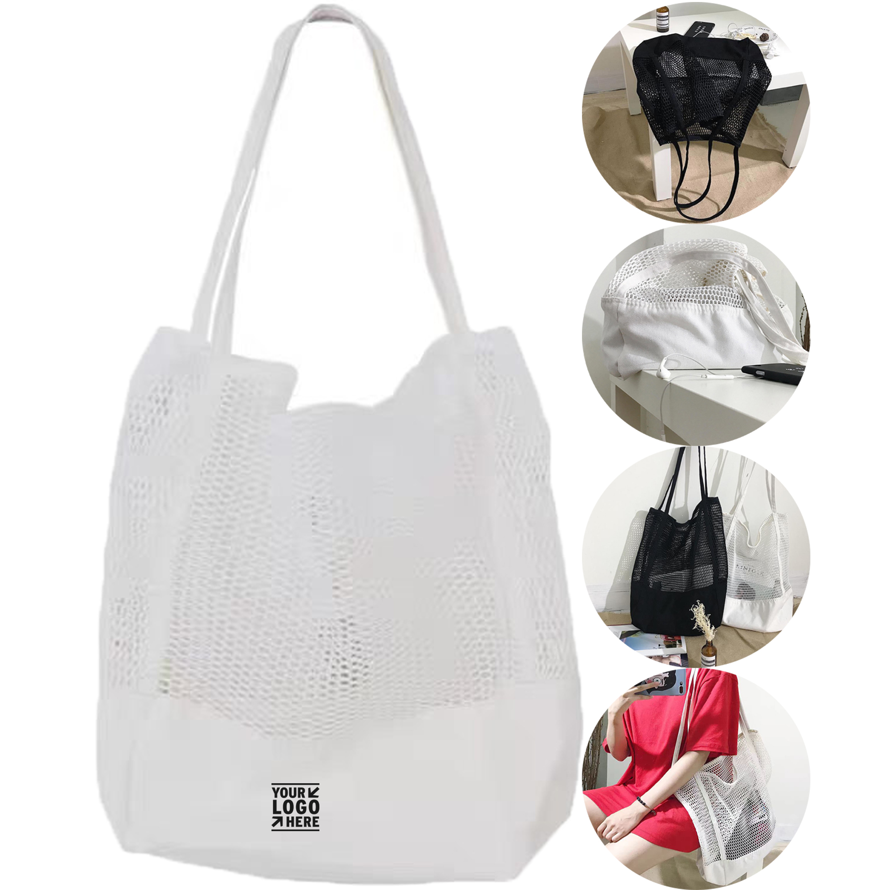 Transparent Mesh Carryall