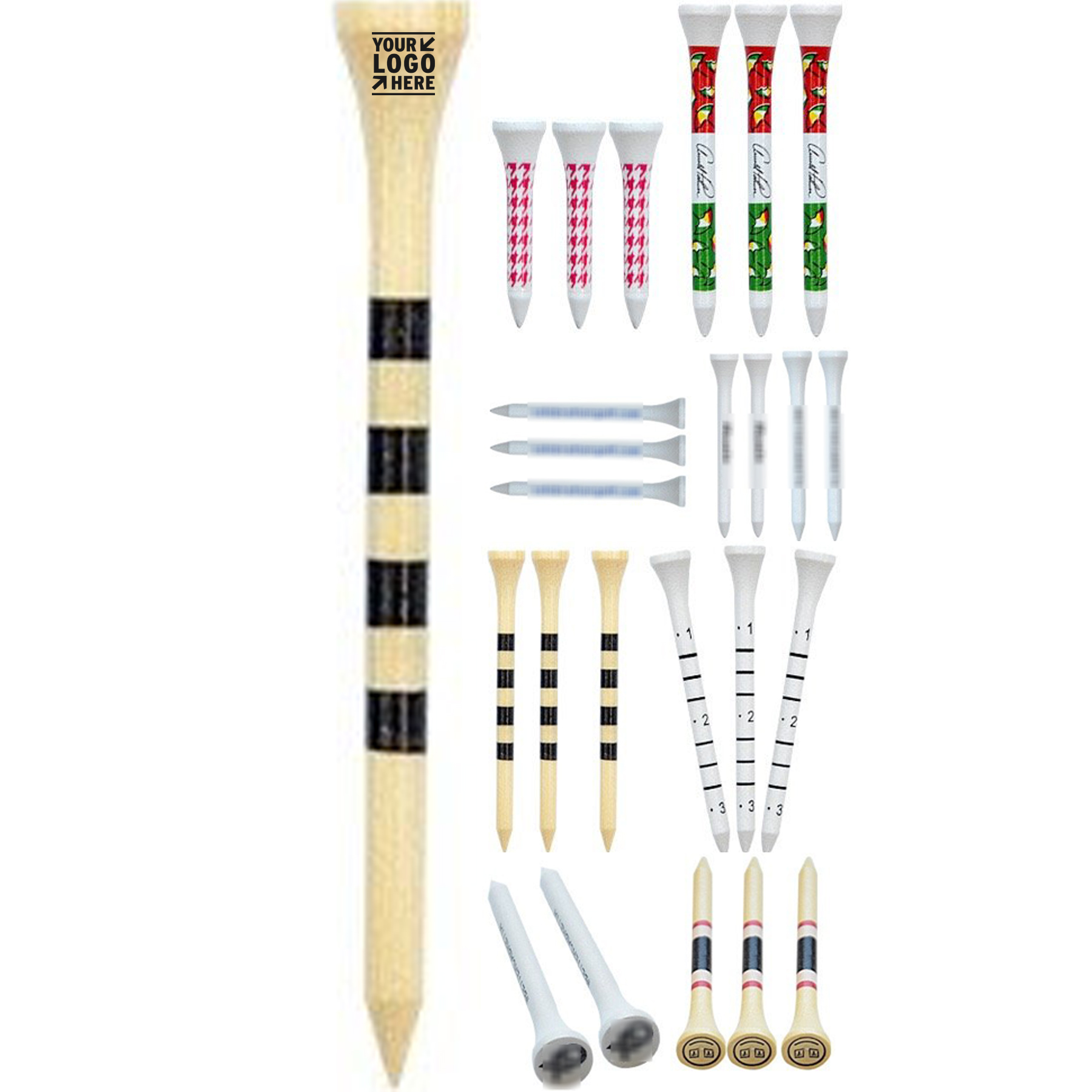 Premium Wooden Golf Tees