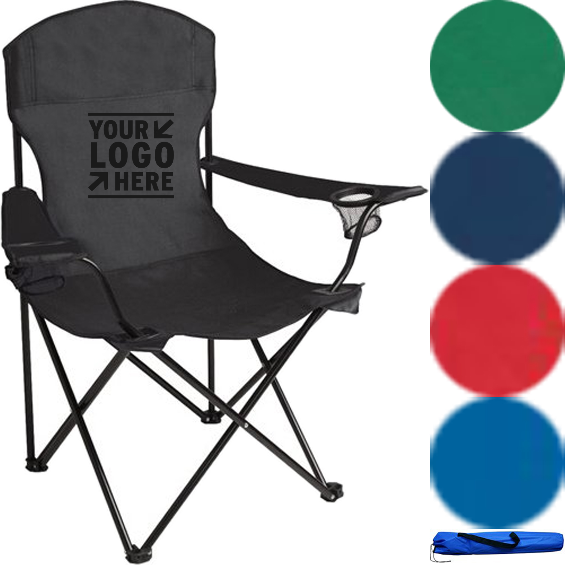 Portable Outdoor Folding Chair with Storage Bag