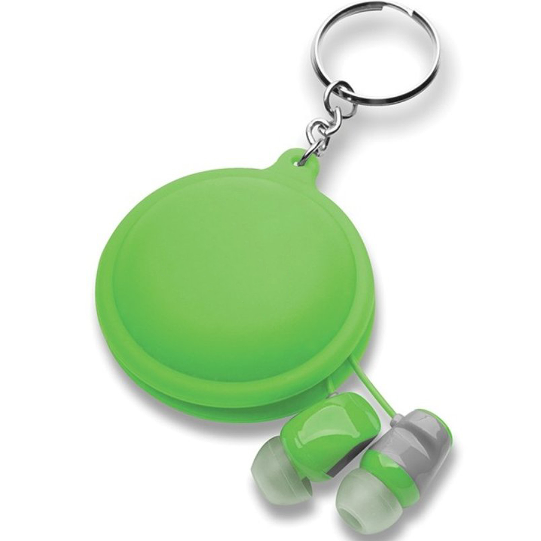 Flexible Silicone Earbud Holder with Key Ring 2
