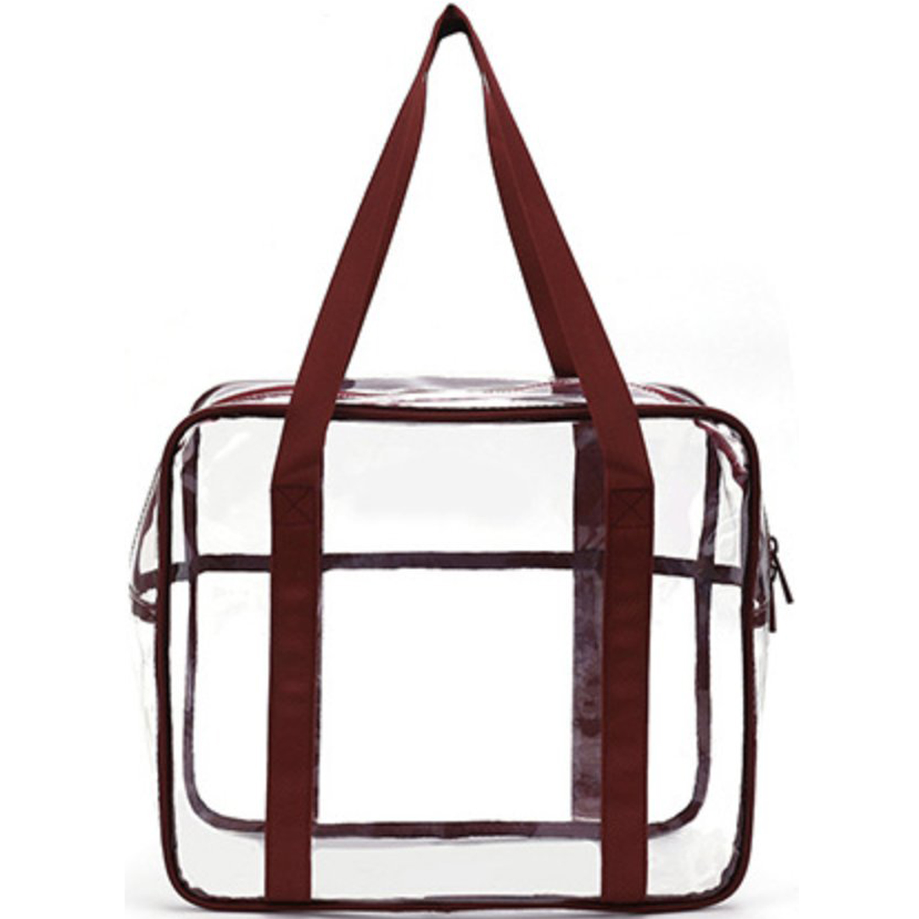 Clear Zippered Tote Bag 2