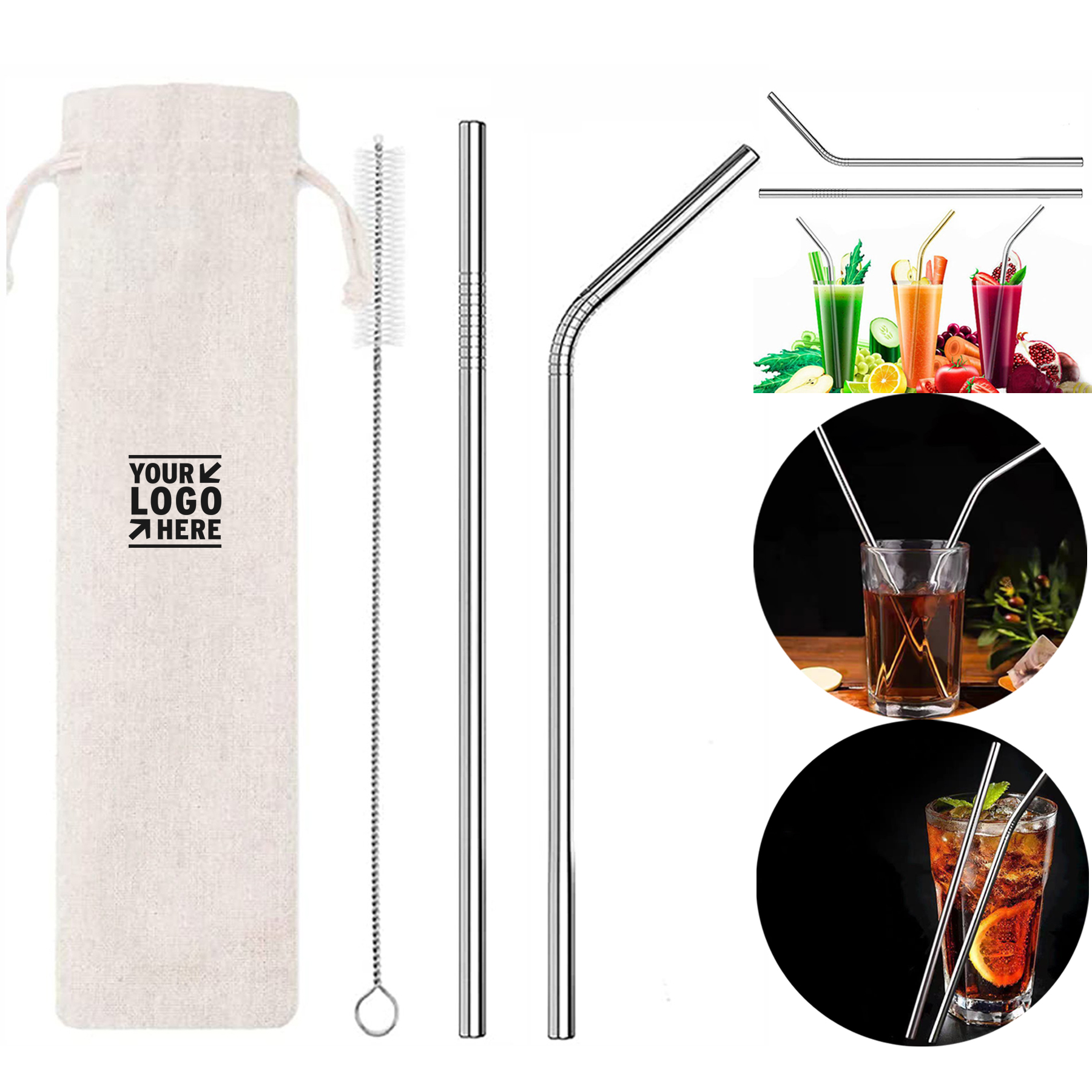 Eco-Friendly Reusable Drinking Straws