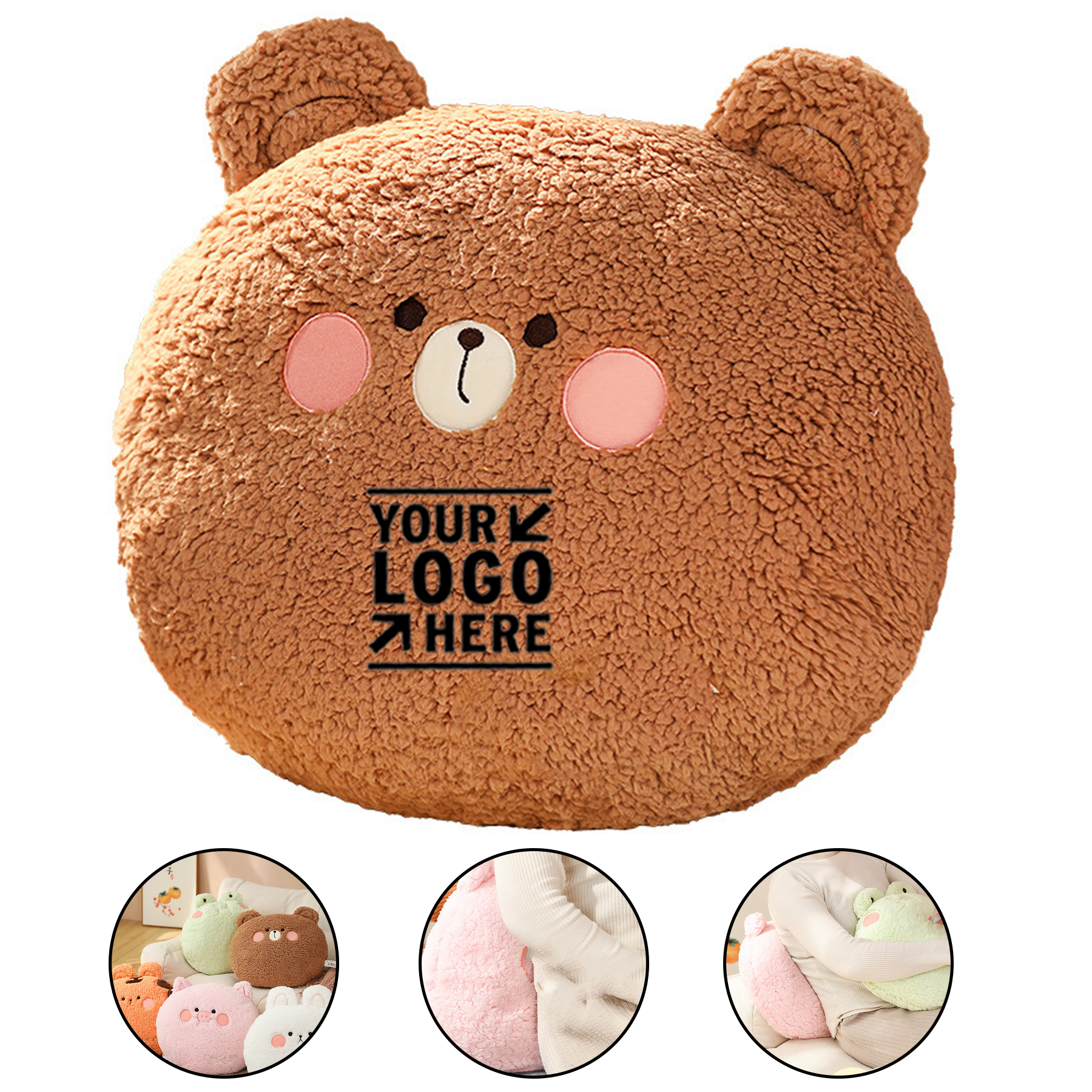 Cozy Plush Animal Pillow