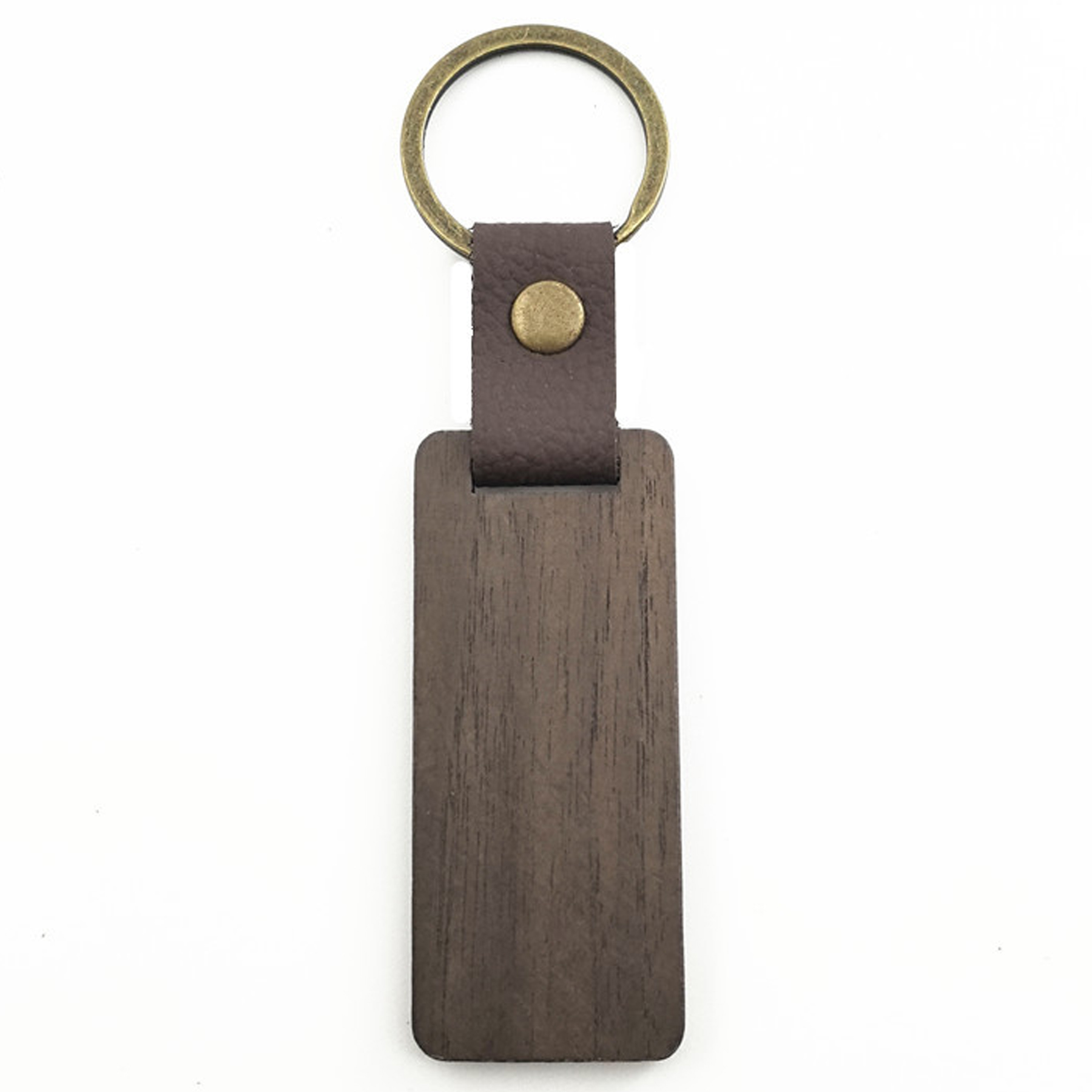 Walnut Wood Engraved Keychain 2