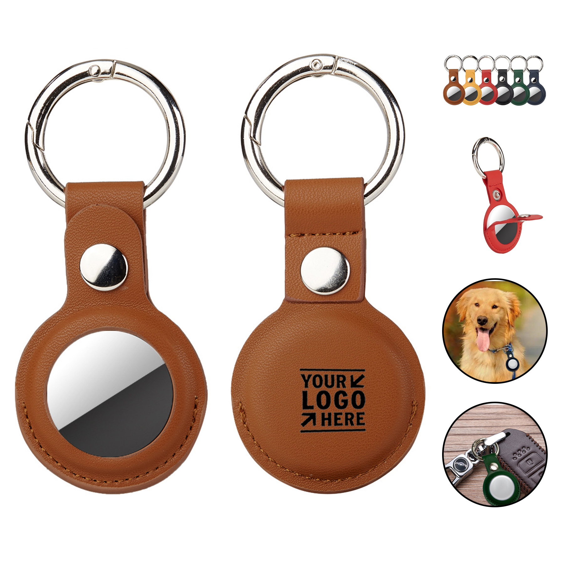 Secure Tag Holder with Key Ring