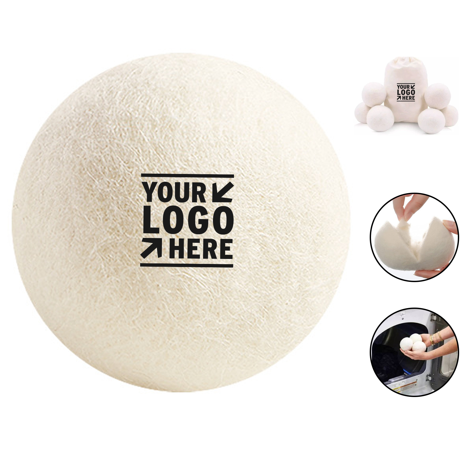 Eco-Friendly Wool Dryer Balls Set