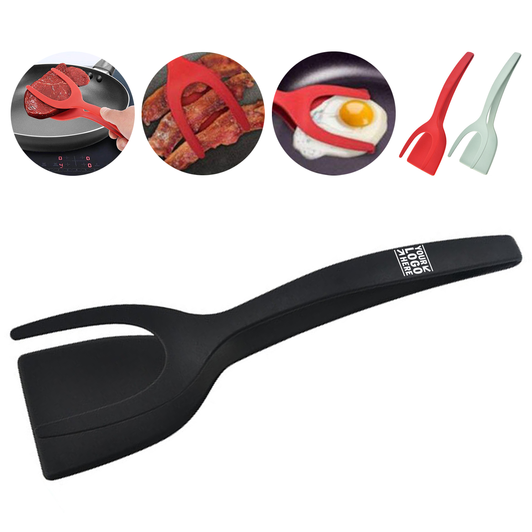 Dual-Purpose Silicone Kitchen Turner