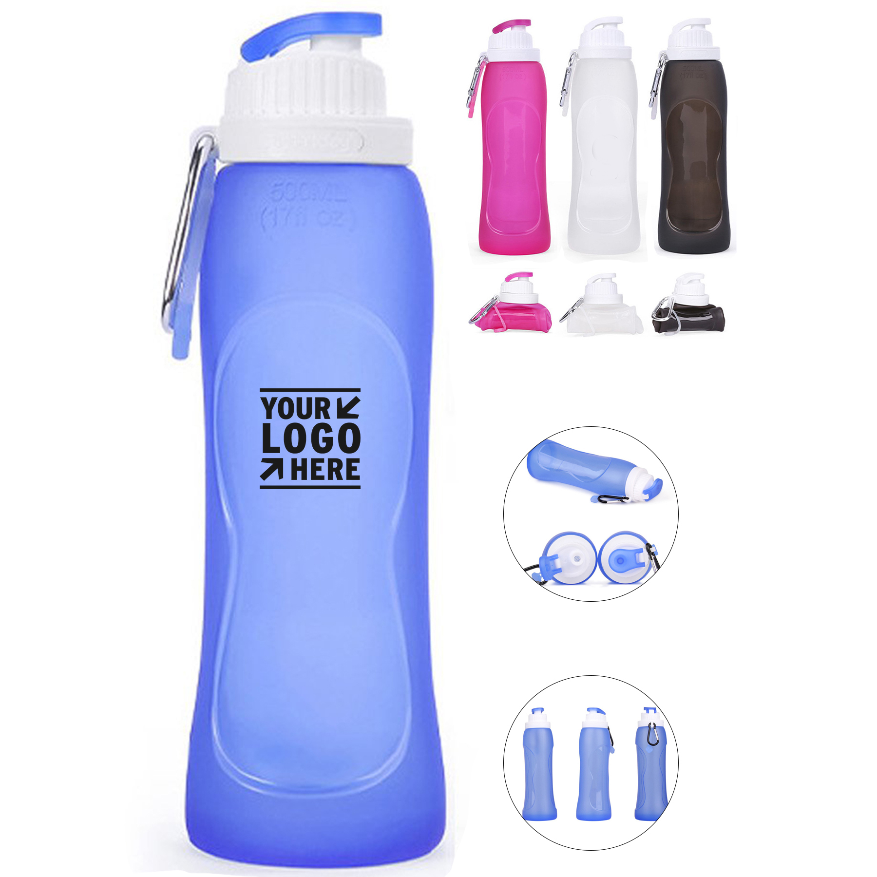 Flexible Portable Hydration Bottle
