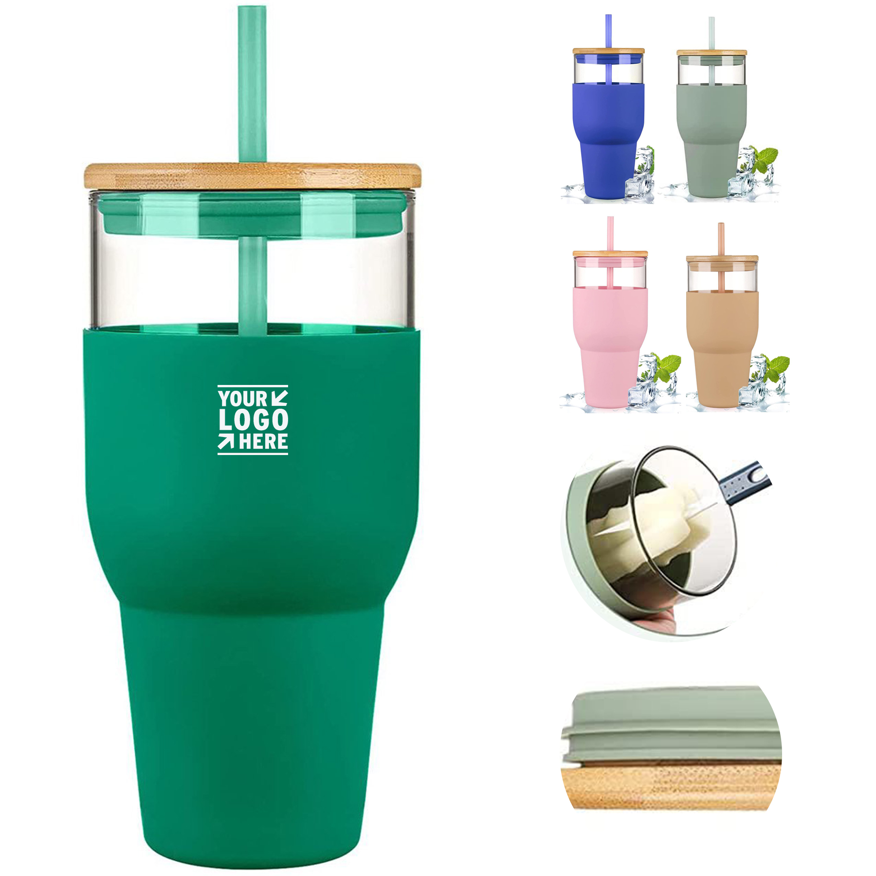Premium Glass Beverage Container