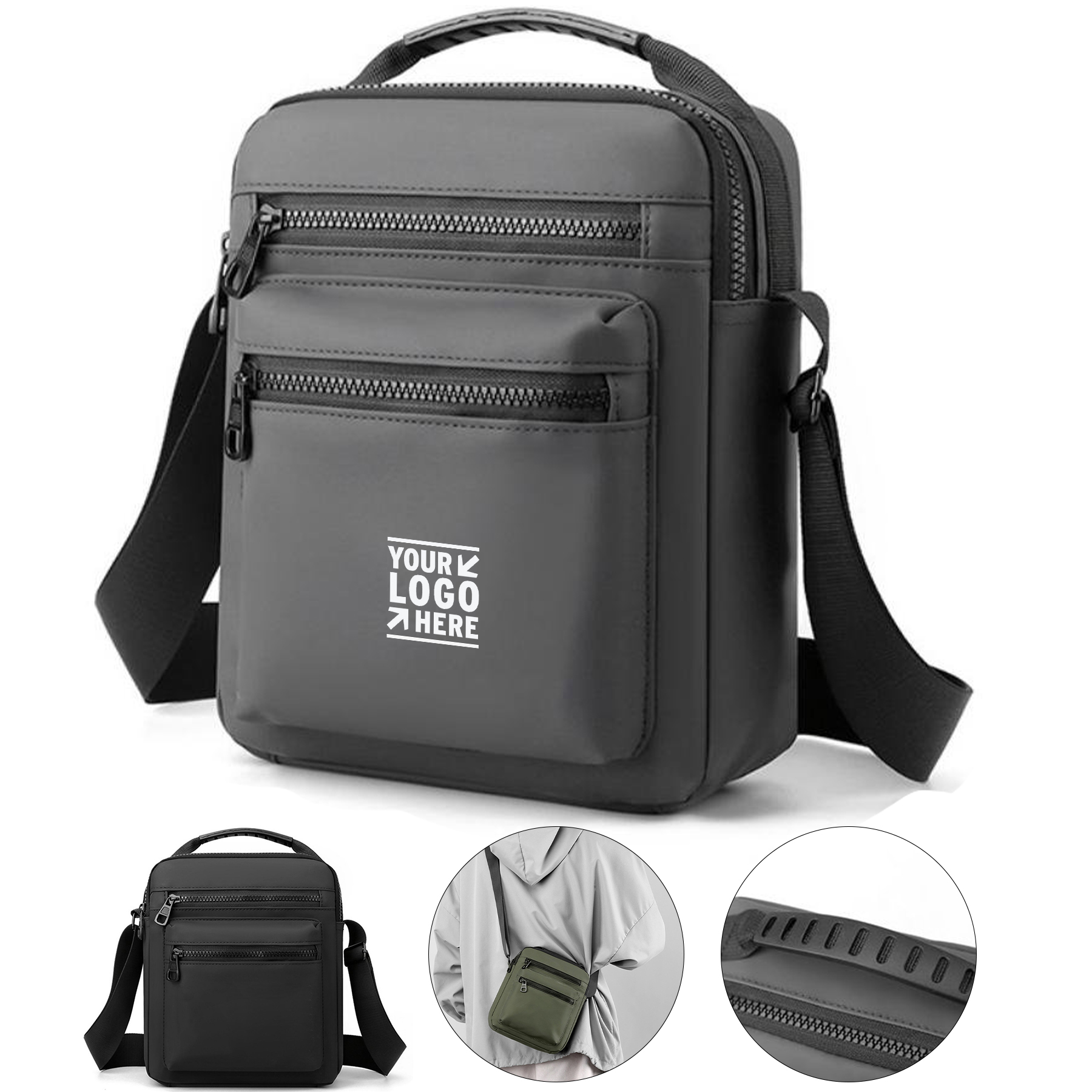 Men's Water-Resistant Crossbody Bag