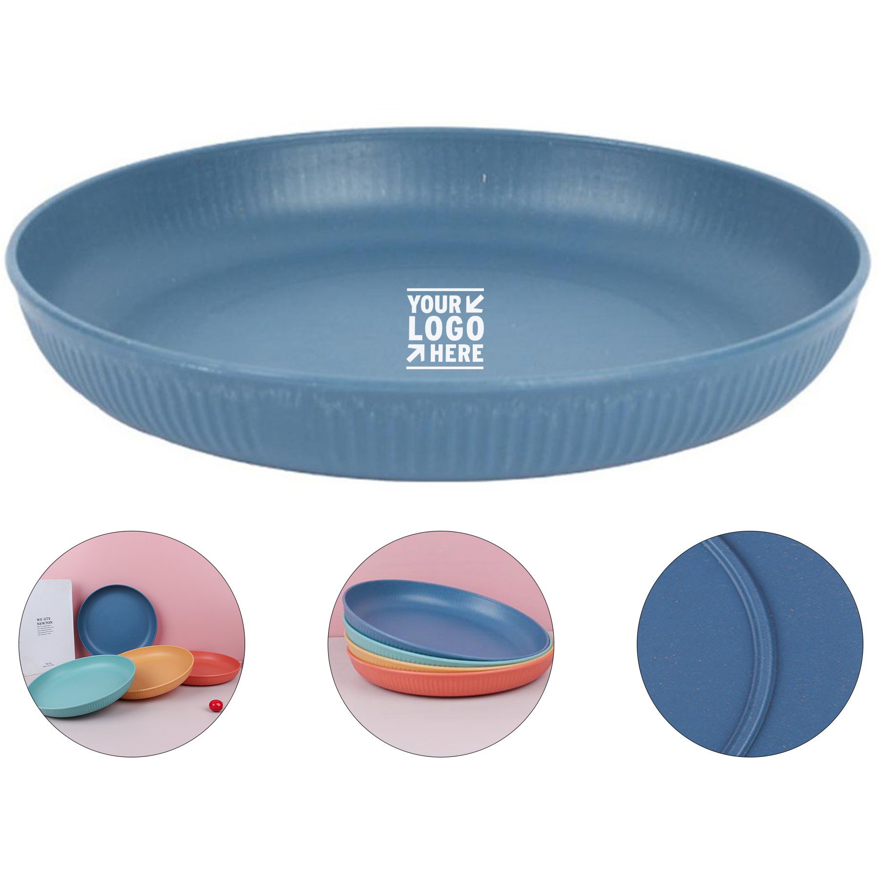 Eco-Friendly Wheat Straw Dining Plate