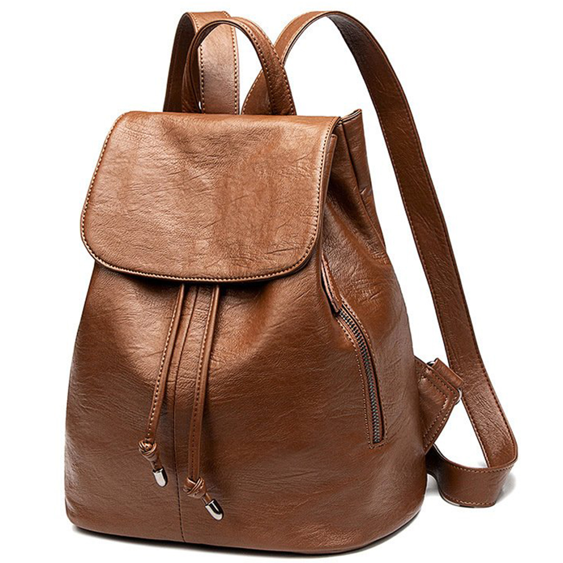 Classic Leather Travel Backpack 2