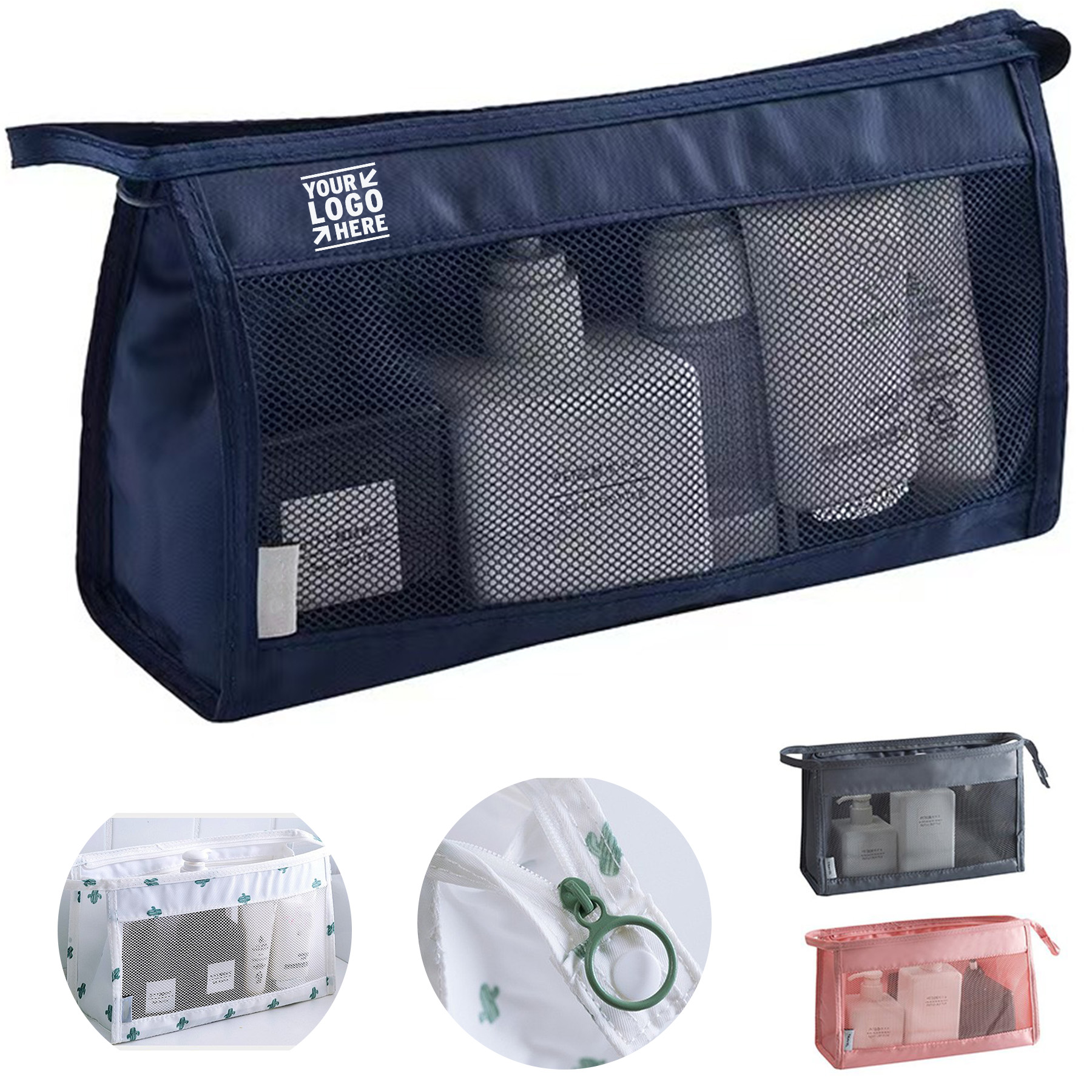 Mesh Zippered Organizer Pouch