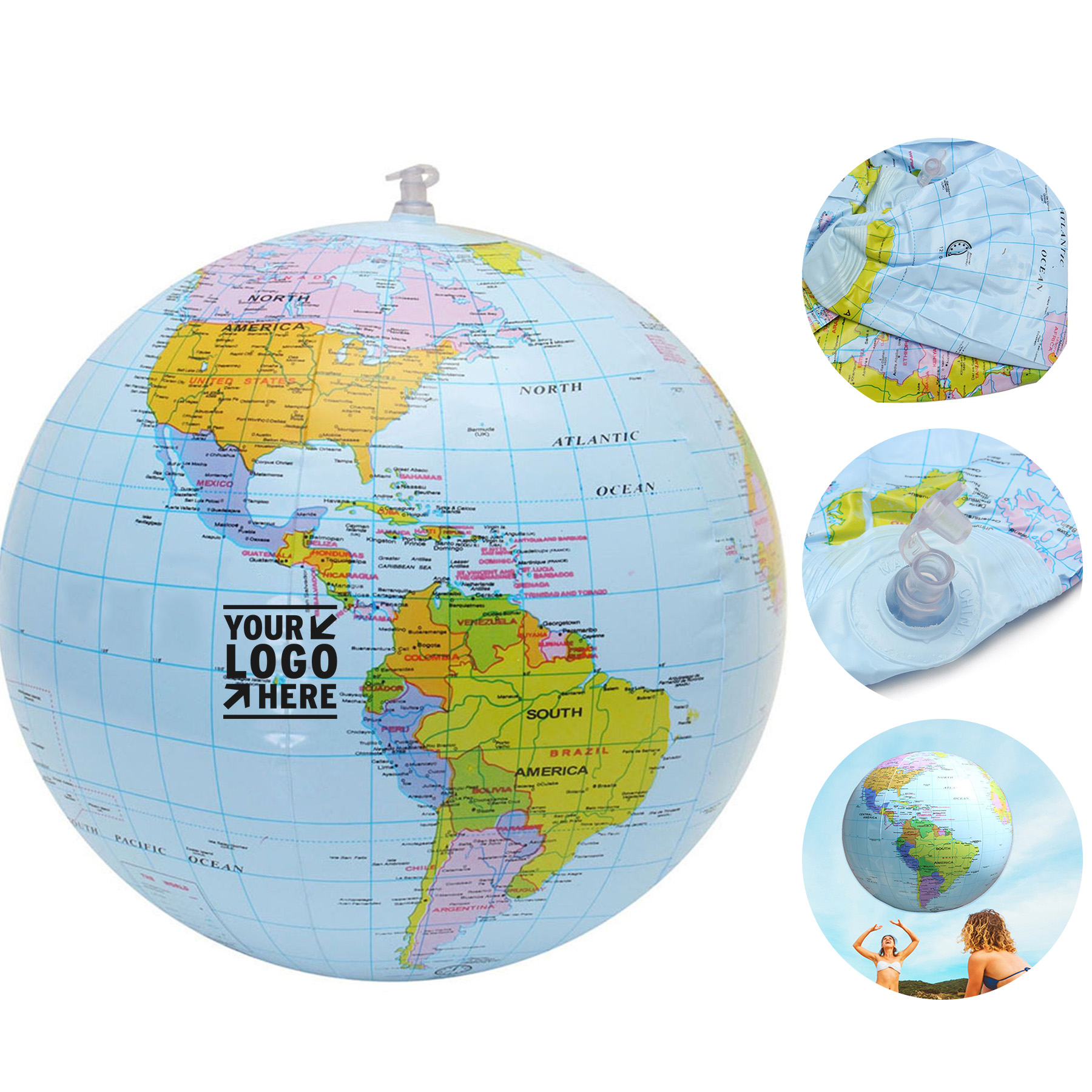 Educational Inflatable World Balloon