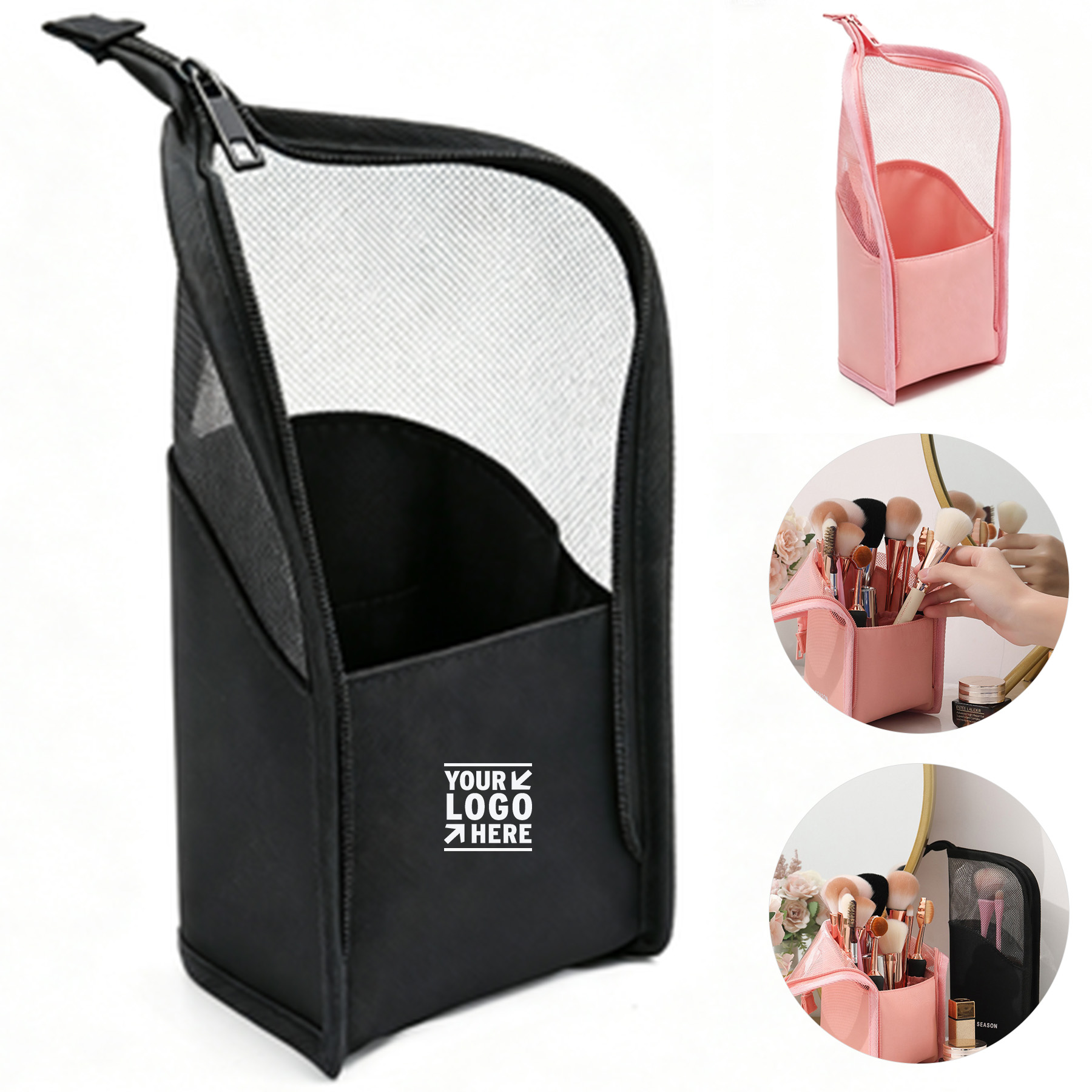 Transparent Mesh Beauty Organizer