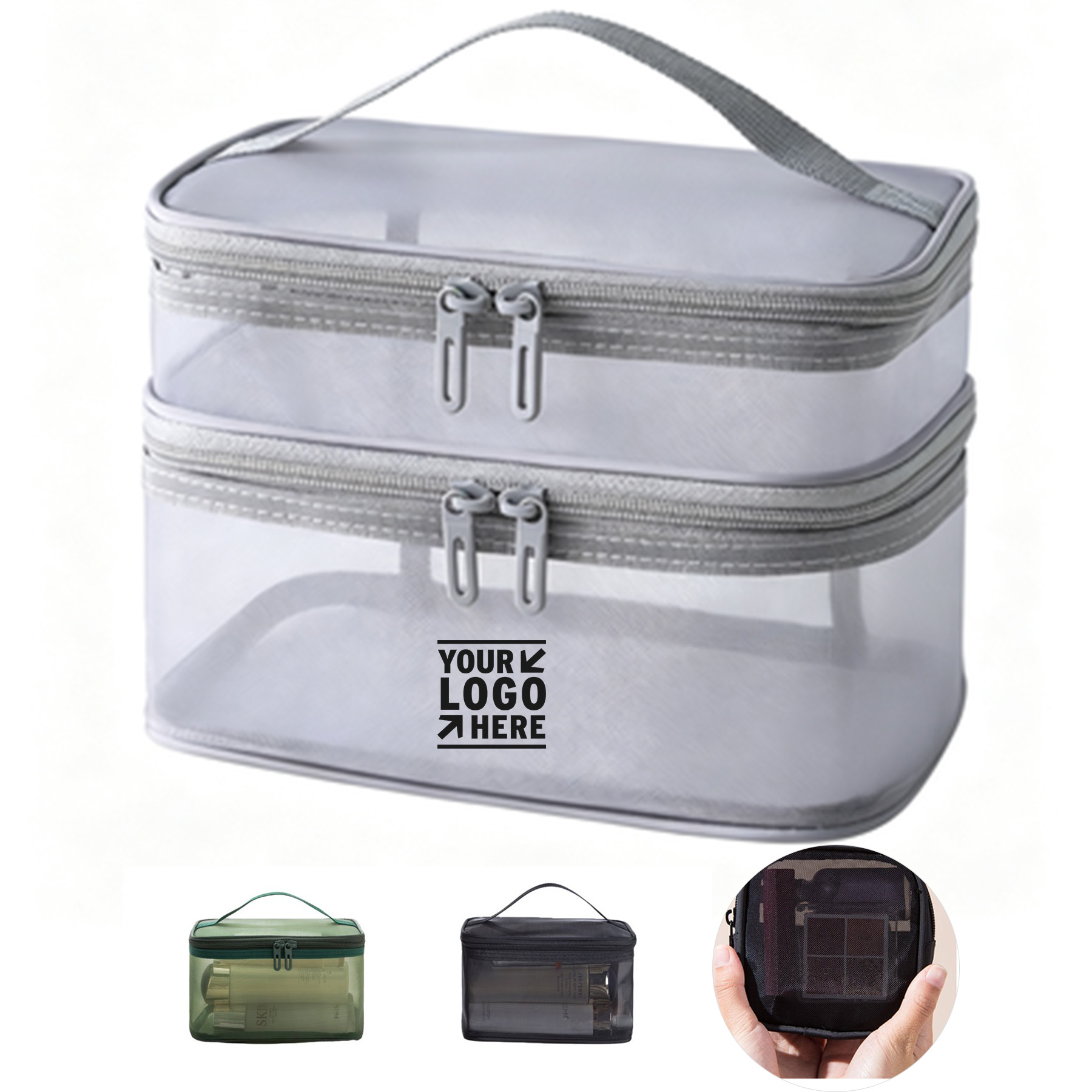 Transparent Mesh Travel Organizer