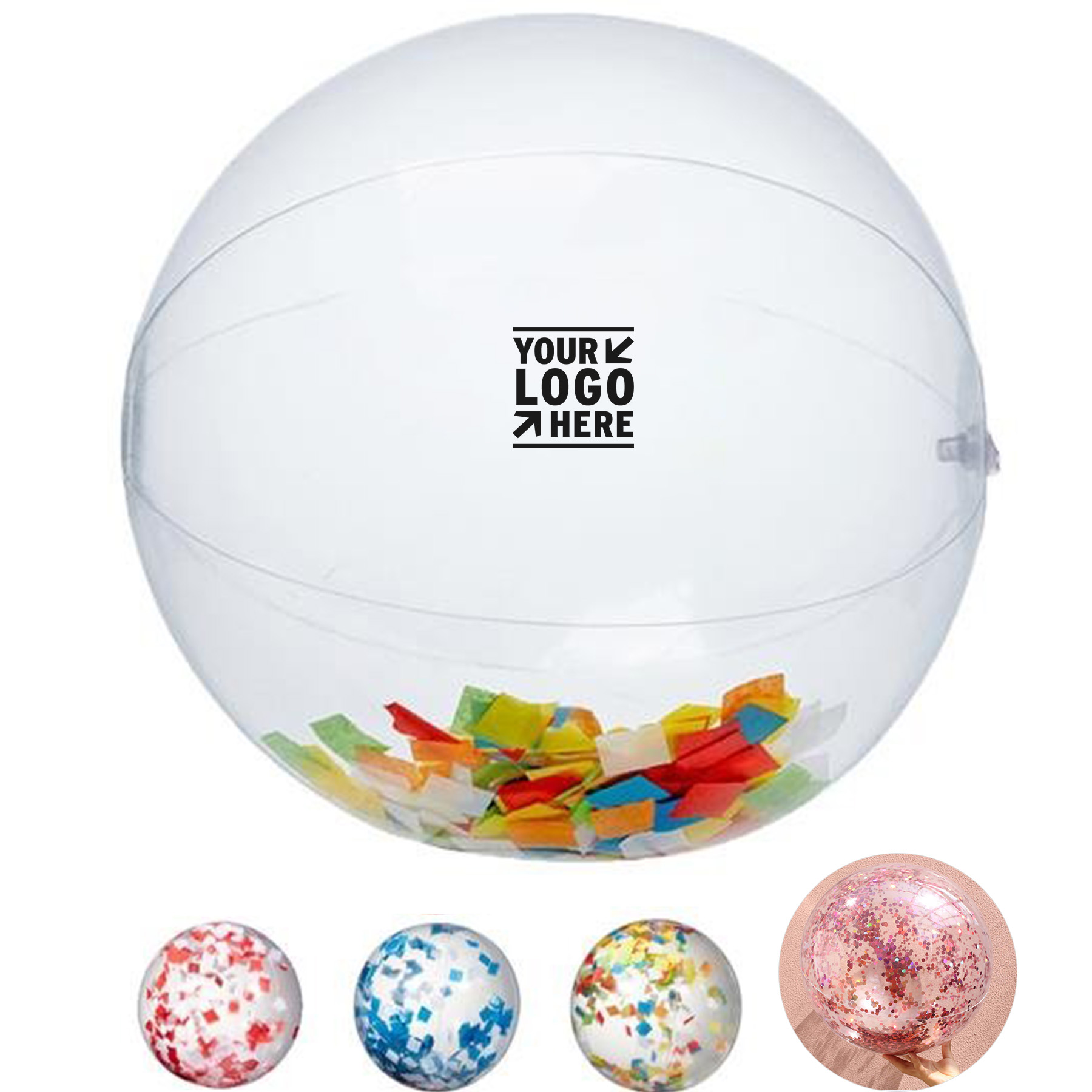 Sparkling Confetti Beach Ball