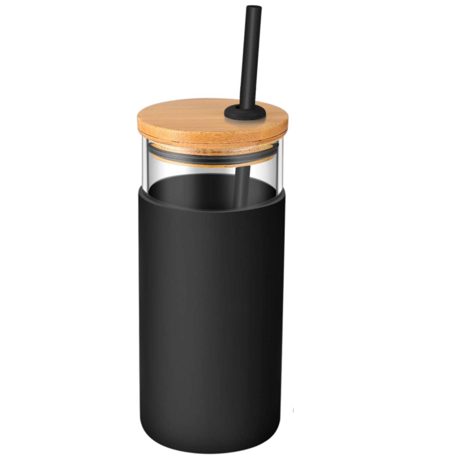 Eco-Friendly Glass Tumbler with Bamboo Lid 2