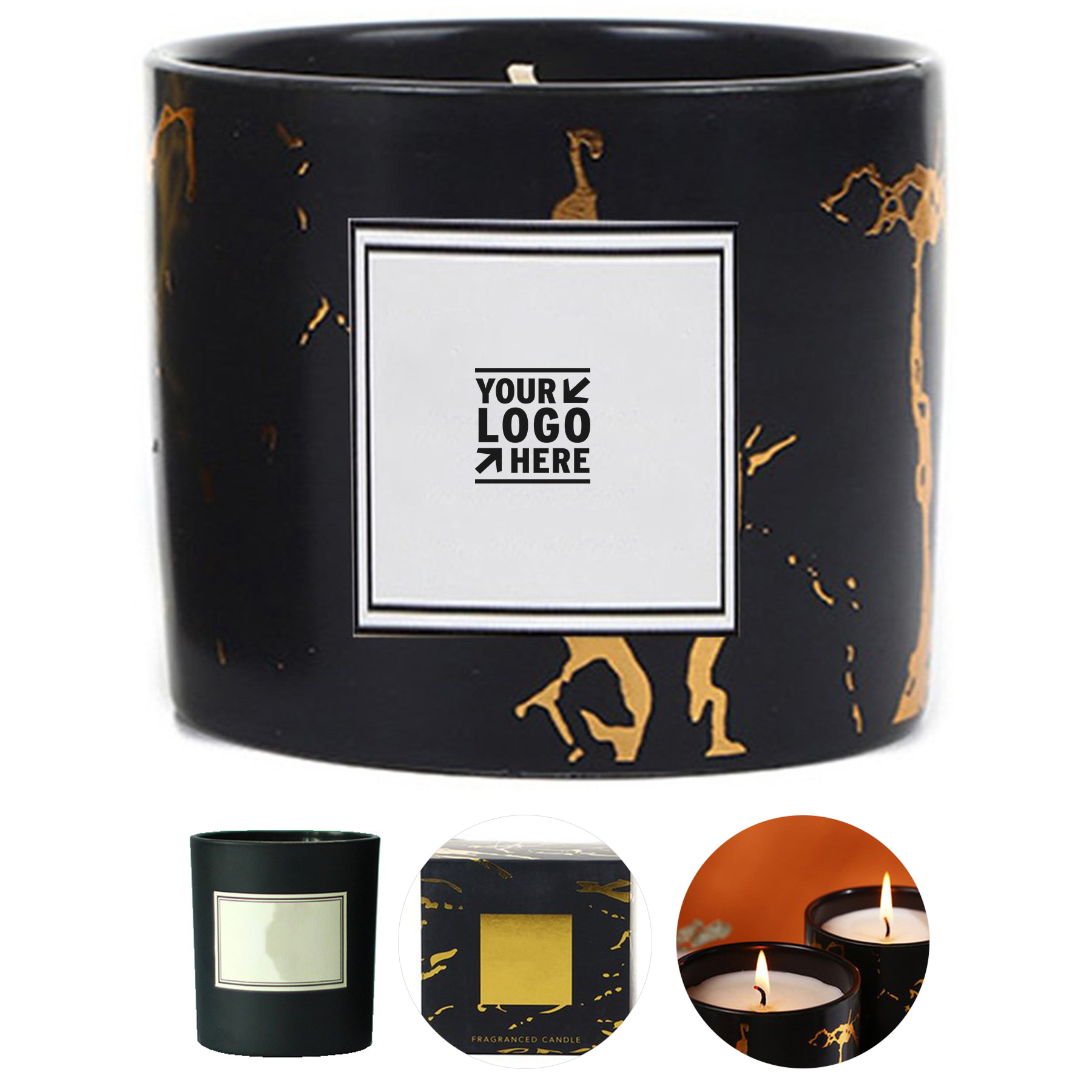 Scented Soy Wax Candle in Ceramic Cup
