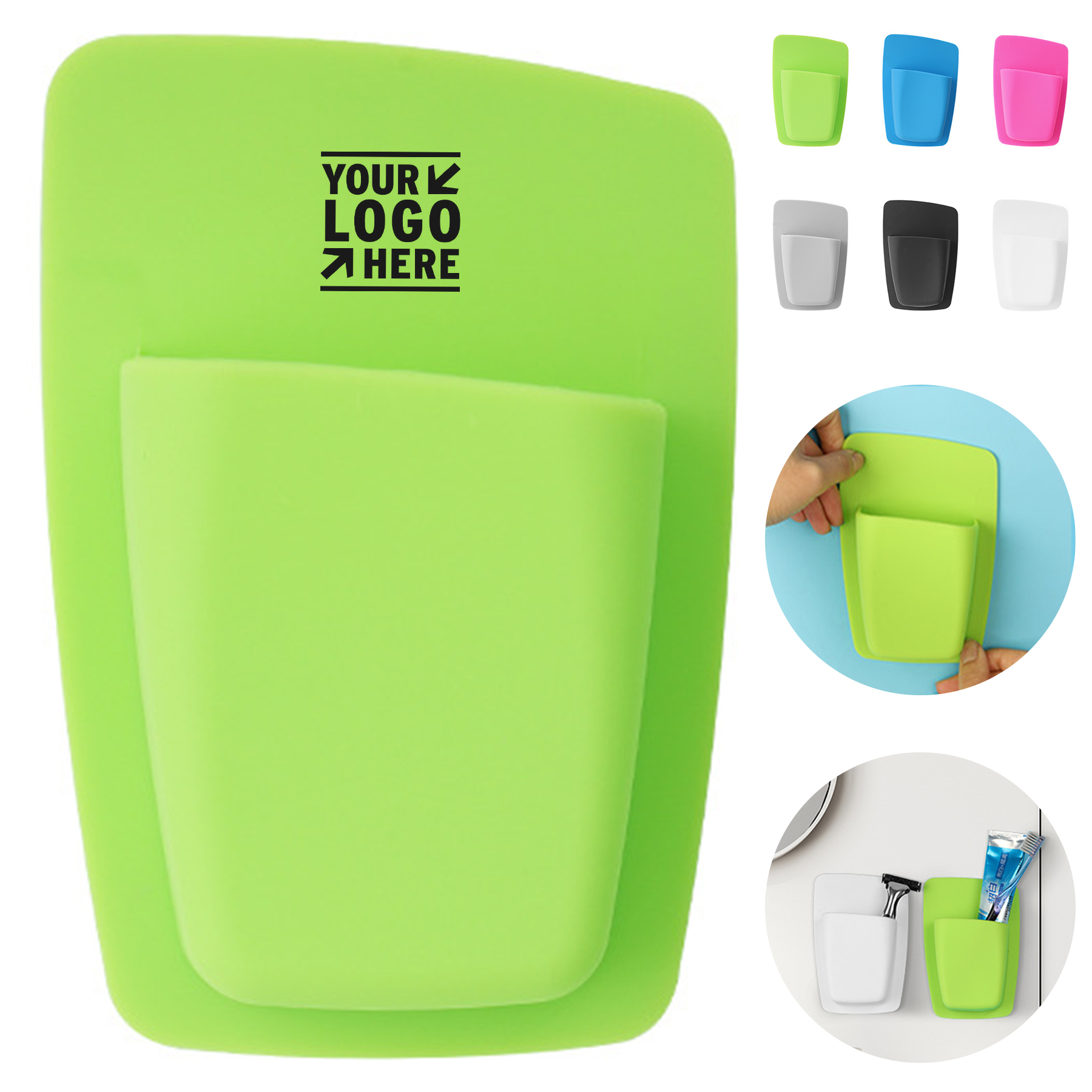 Flexible Wall-Mounted Storage Pouch